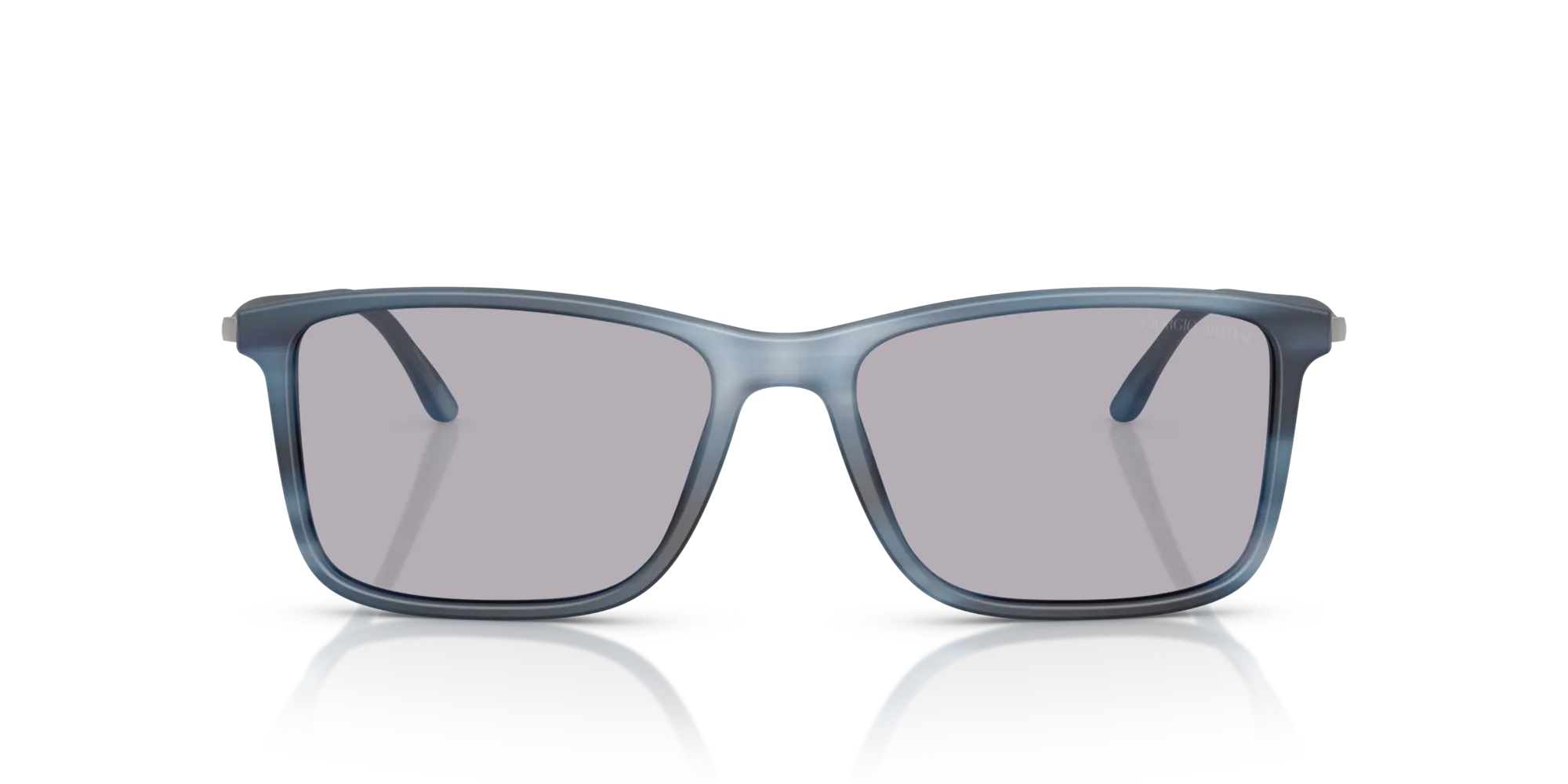 Giorgio Armani AR8218 6165M3 Occhiali da sole Acetato Blu Grigio Squadrata Fotocromatiche - immagine 3