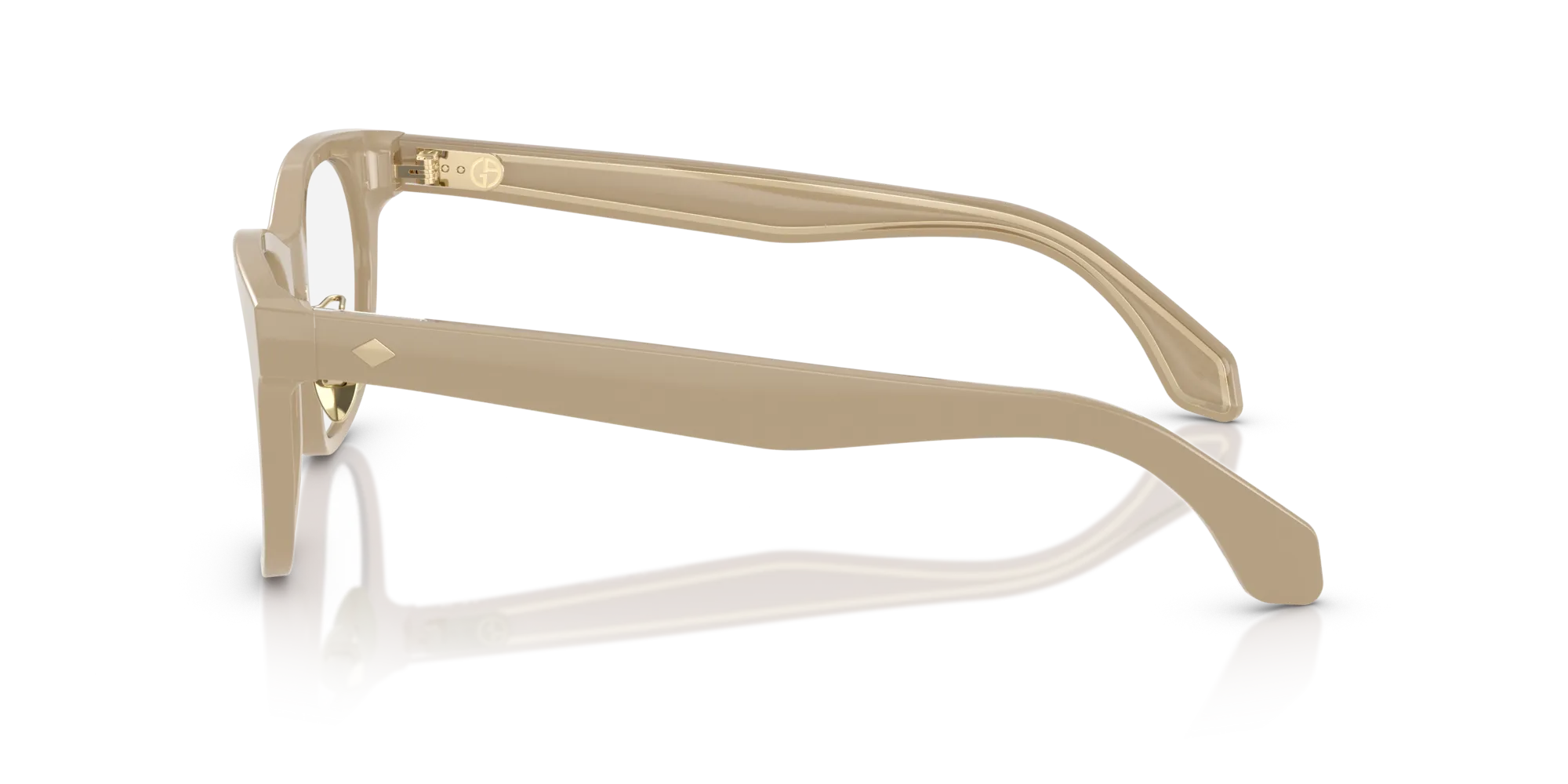 Giorgio Armani AR7269 6161 Montature da vista Acetato Grigio Trasparente Rotonda Normale - immagine 4