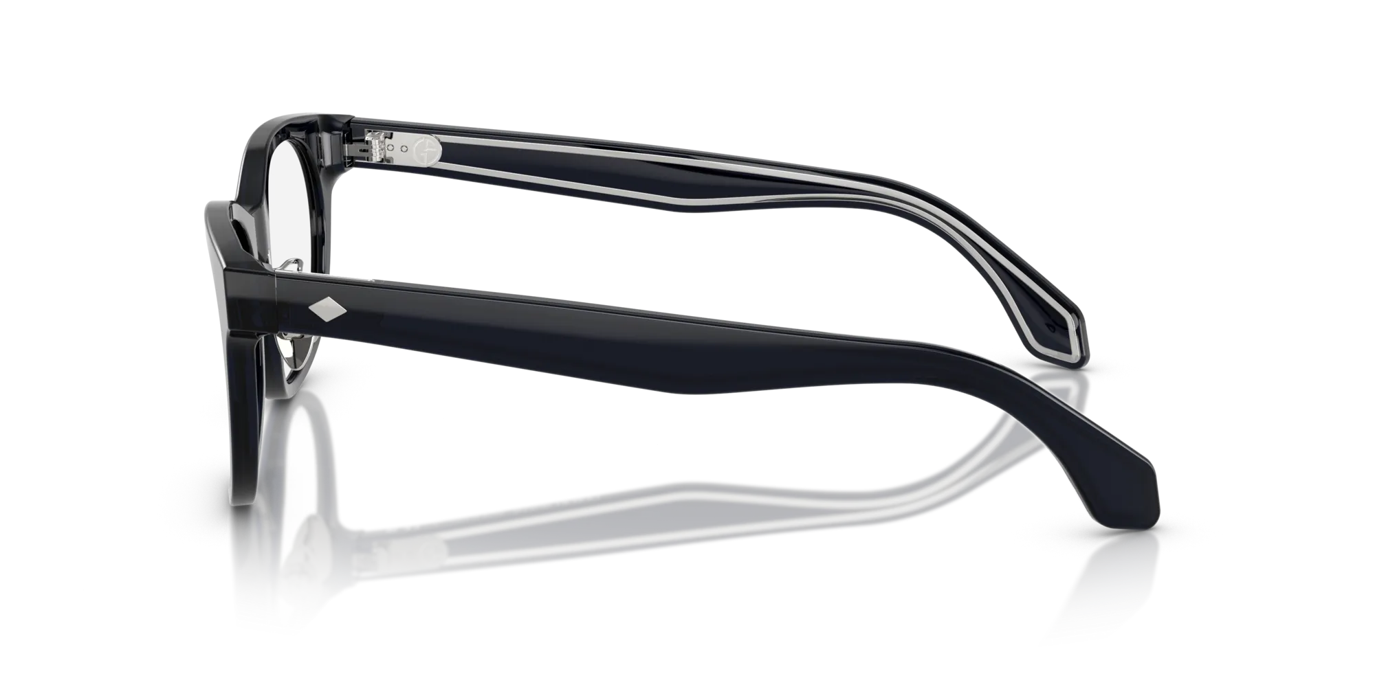 Giorgio Armani AR7269 6160 Montature da vista Acetato Blu Rotonda Normale - immagine 4
