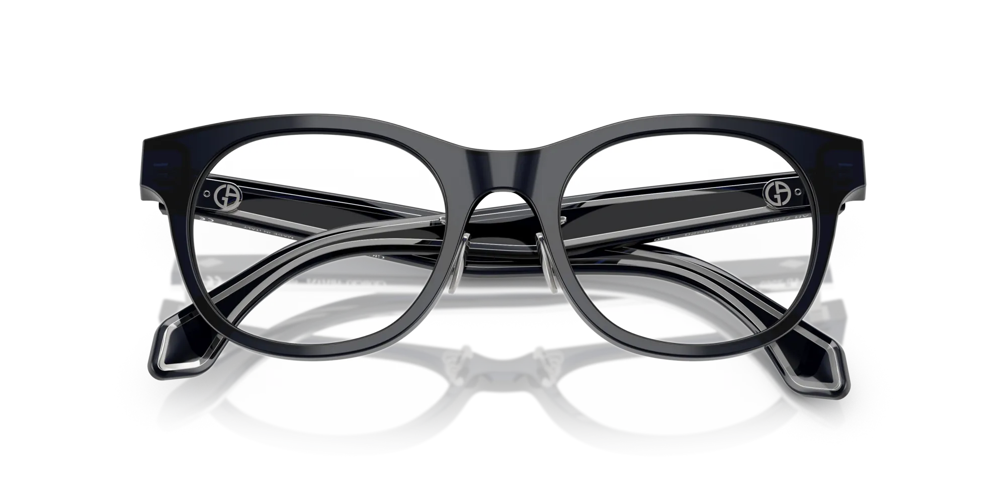 Giorgio Armani AR7269 6160 Montature da vista Acetato Blu Rotonda Normale - immagine 2
