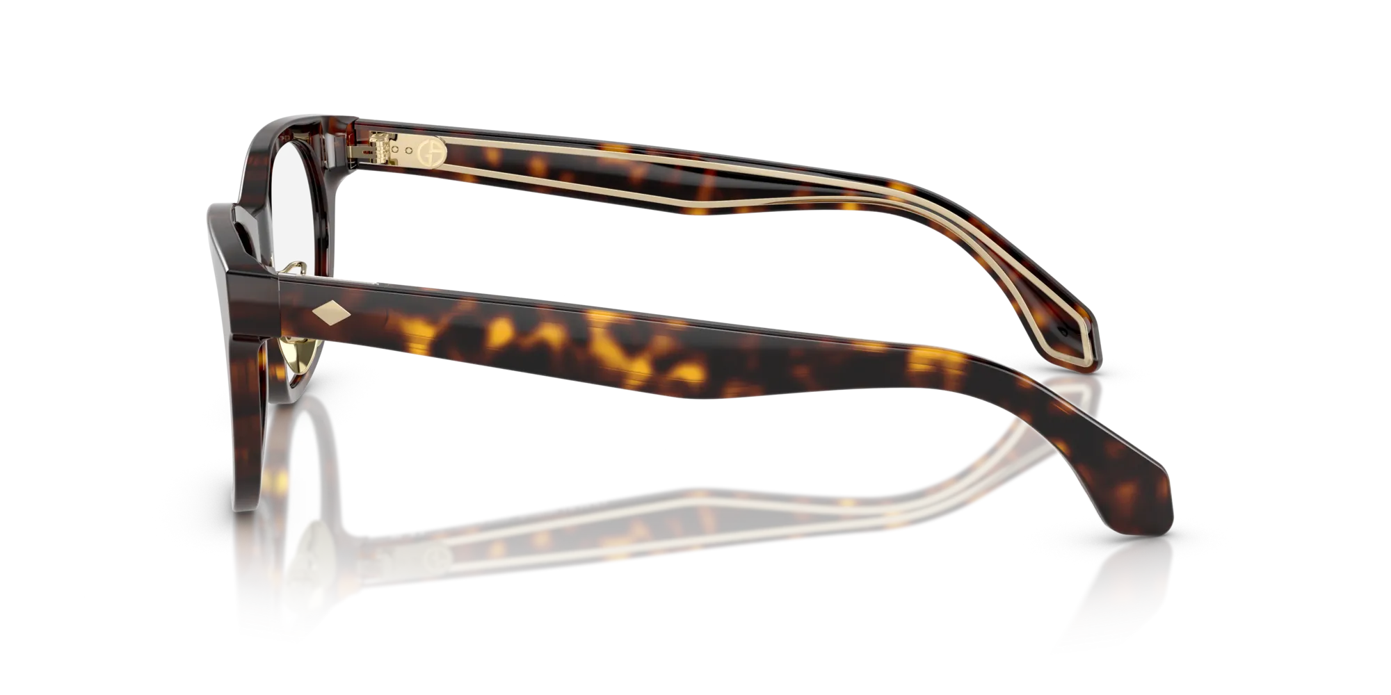 Giorgio Armani AR7269 5026 Montature da vista Acetato Tartaruga Rotonda Normale - immagine 4