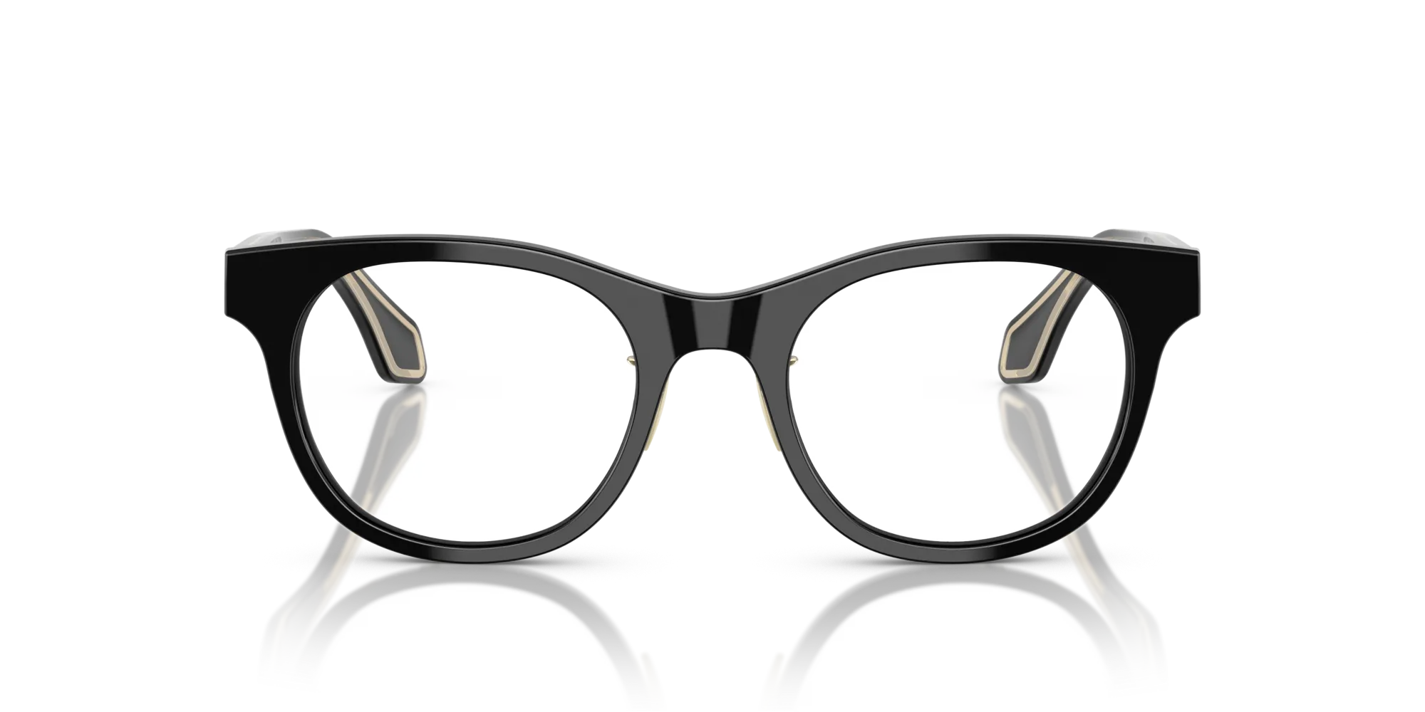 Giorgio Armani AR7269 5001 Montature da vista Acetato Nero Rotonda Normale - immagine 3