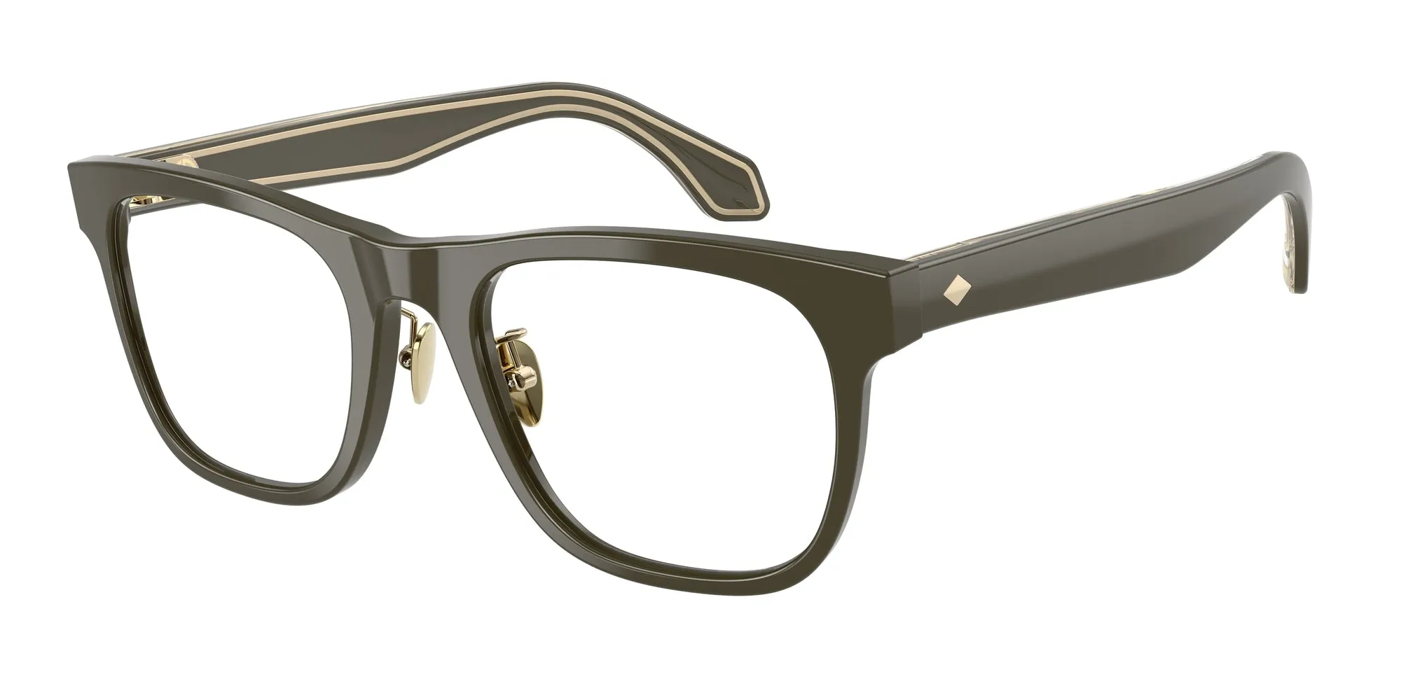 Giorgio Armani AR7268 6158 Montature da vista Acetato Verde Squadrata Normale - immagine 1