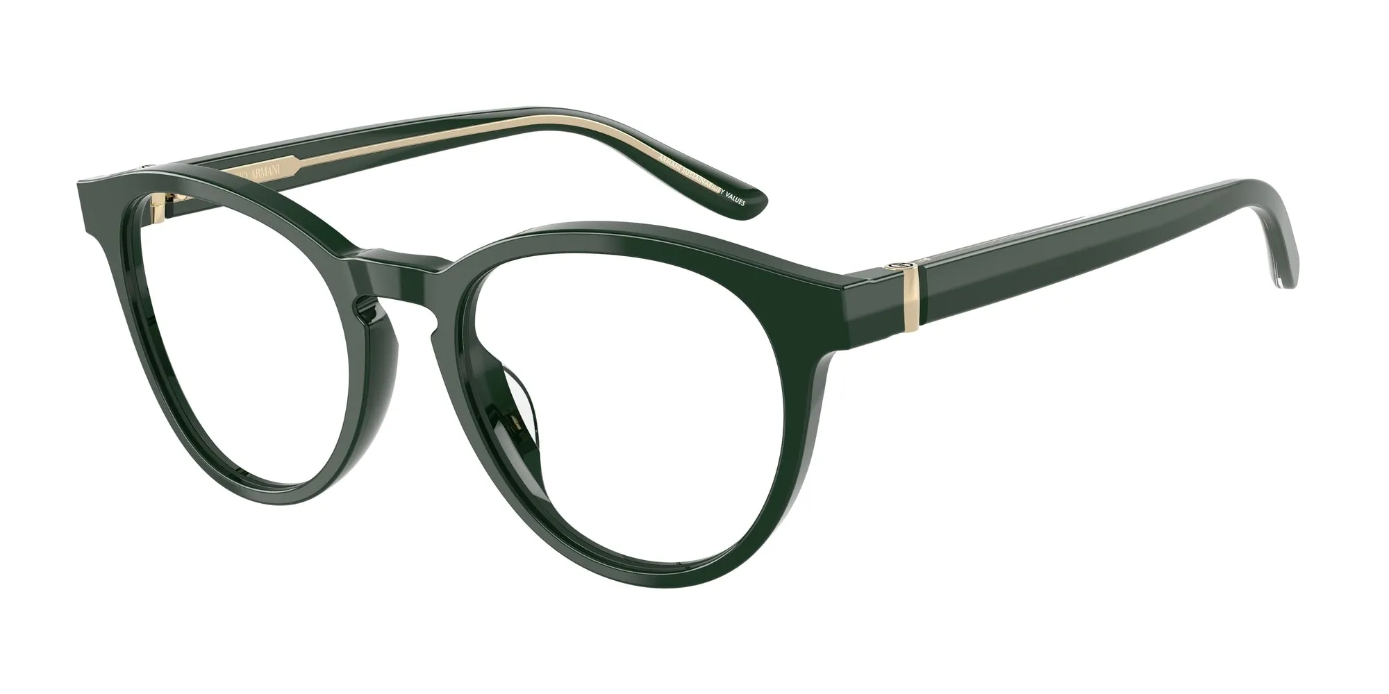 Giorgio Armani AR7266U 6173 Montature da vista Acetato Verde Trasparente Pantos Normale - immagine 1