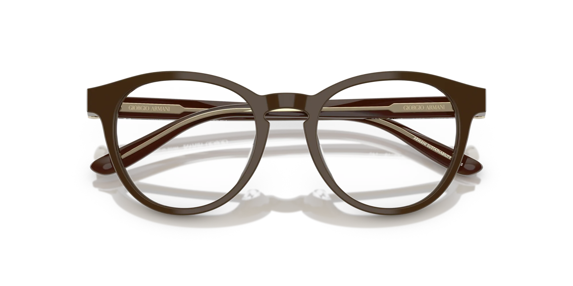 Giorgio Armani AR7266U 5957 Montature da vista Acetato Marrone Pantos Normale - immagine 2