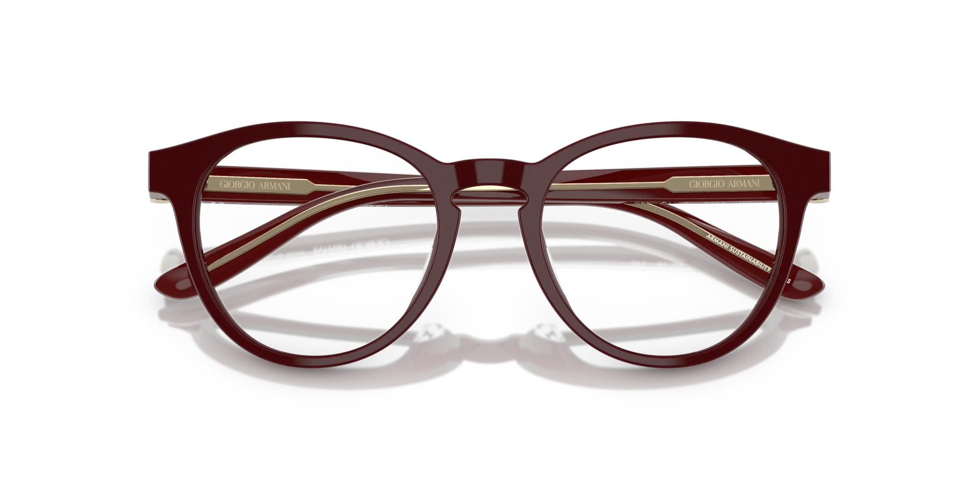 Giorgio Armani AR7266U 5955 Montature da vista Acetato Rosso Pantos Normale - immagine 2