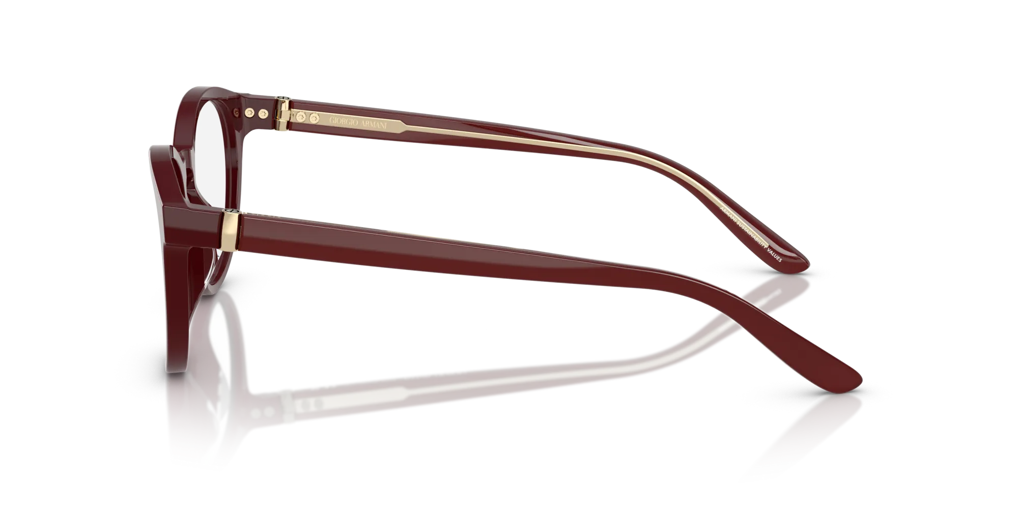 Giorgio Armani AR7266U 5955 Montature da vista Acetato Rosso Pantos Normale - immagine 4