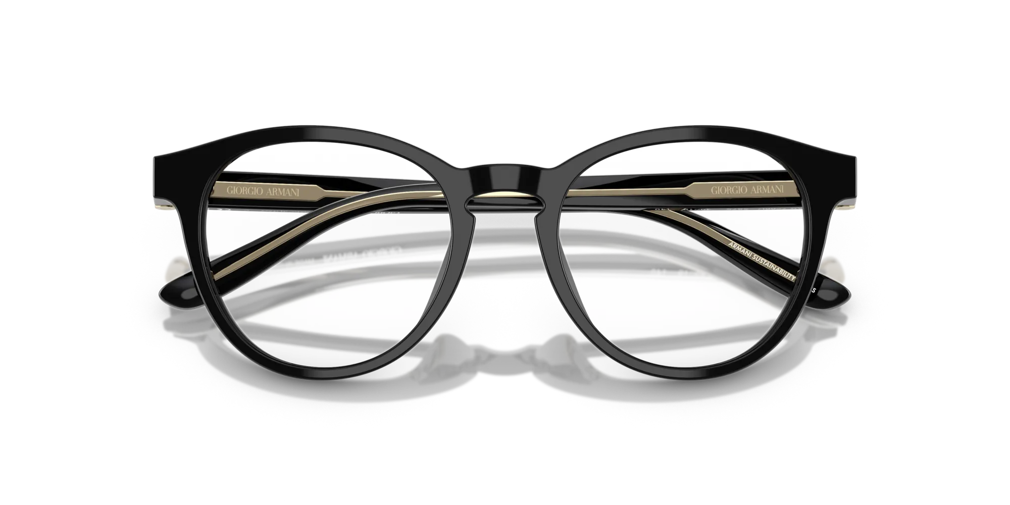 Giorgio Armani AR7266U 5875 Montature da vista Acetato Nero Pantos Normale - immagine 2