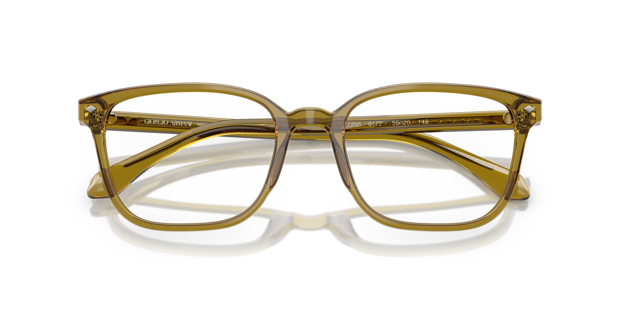 Giorgio Armani AR7265 6172 Montature da vista Acetato Marrone Pillow Normale - immagine 2