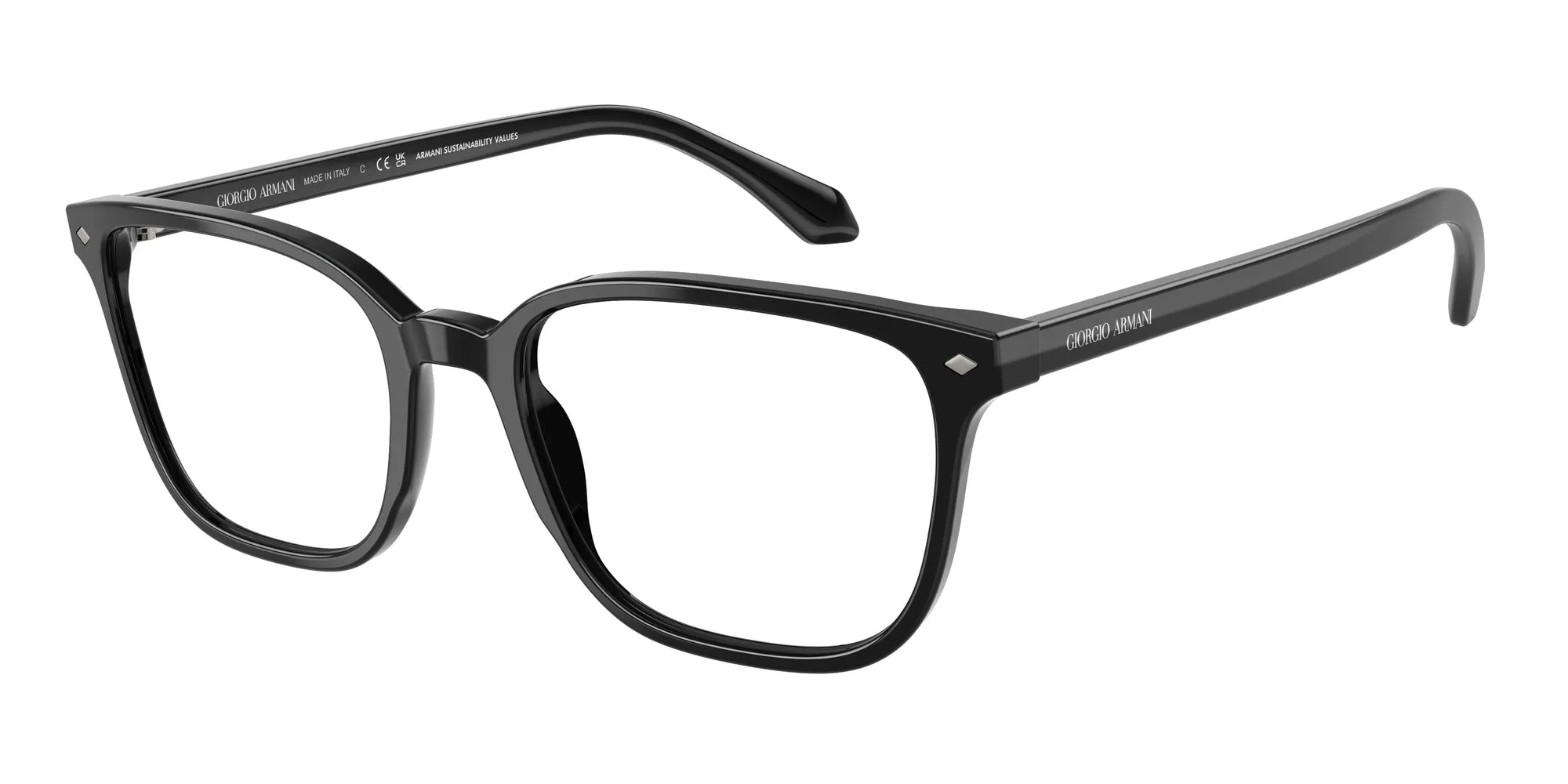 Giorgio Armani AR7265 5875 Montature da vista Acetato Nero Pillow Normale - immagine 1