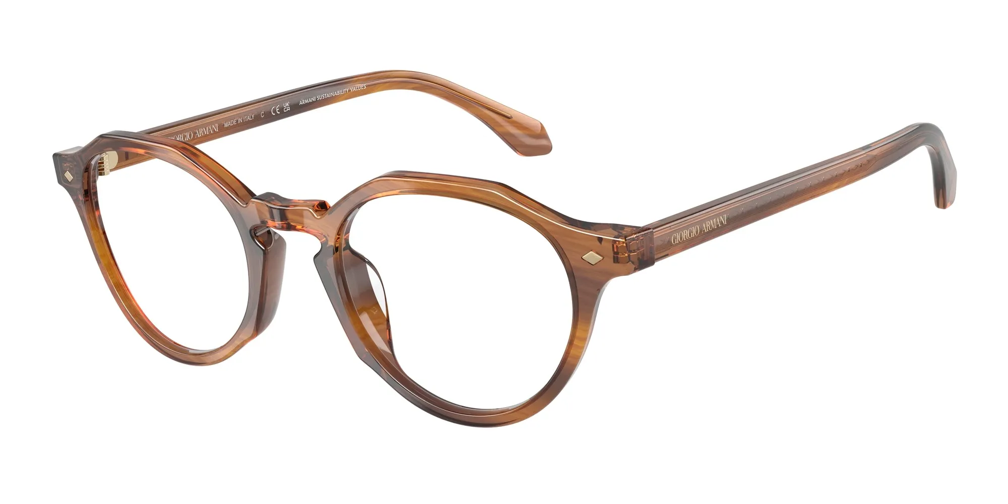 Giorgio Armani AR7264U 6163 Montature da vista Acetato Tartaruga Pantos Normale - immagine 1