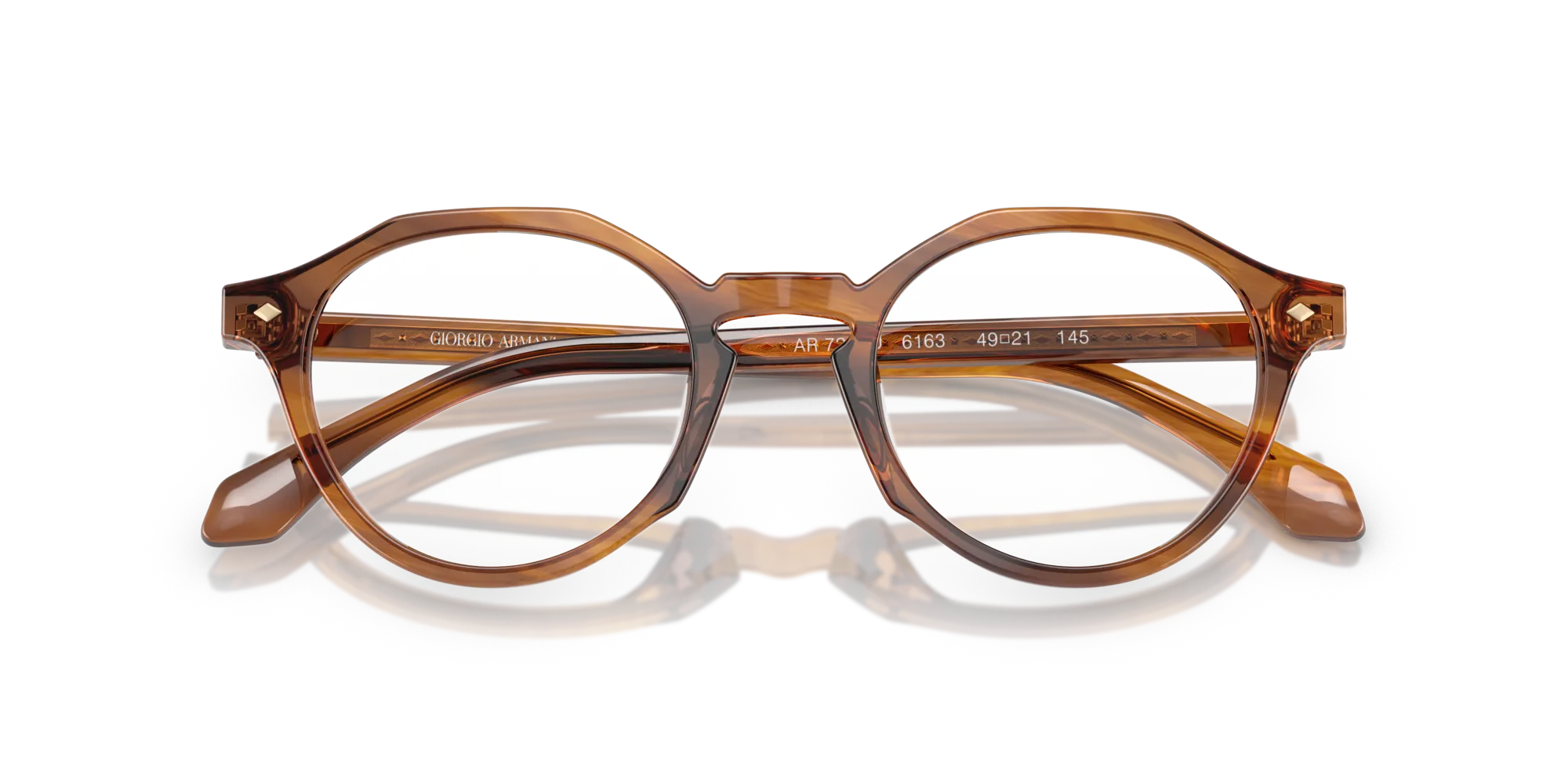 Giorgio Armani AR7264U 6163 Montature da vista Acetato Tartaruga Pantos Normale - immagine 2