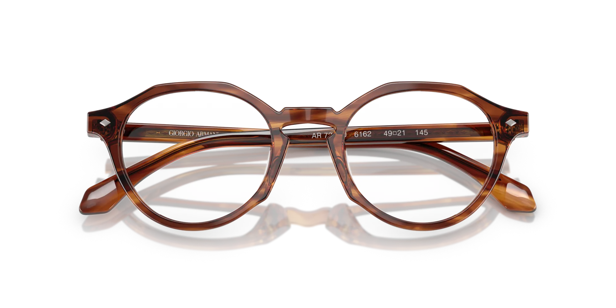 Giorgio Armani AR7264U 6162 Montature da vista Acetato Tartaruga Pantos Normale - immagine 2