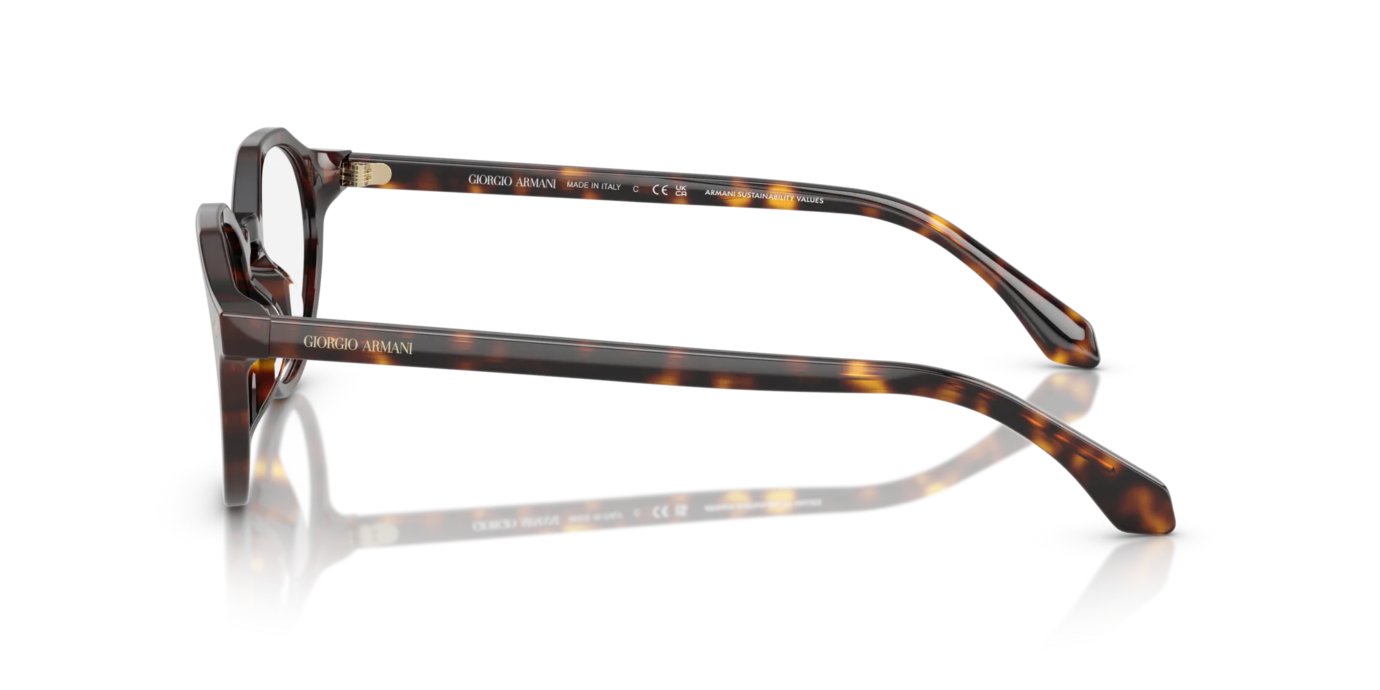 Giorgio Armani AR7264U 5879 Montature da vista Acetato Tartaruga Pantos Normale - immagine 4