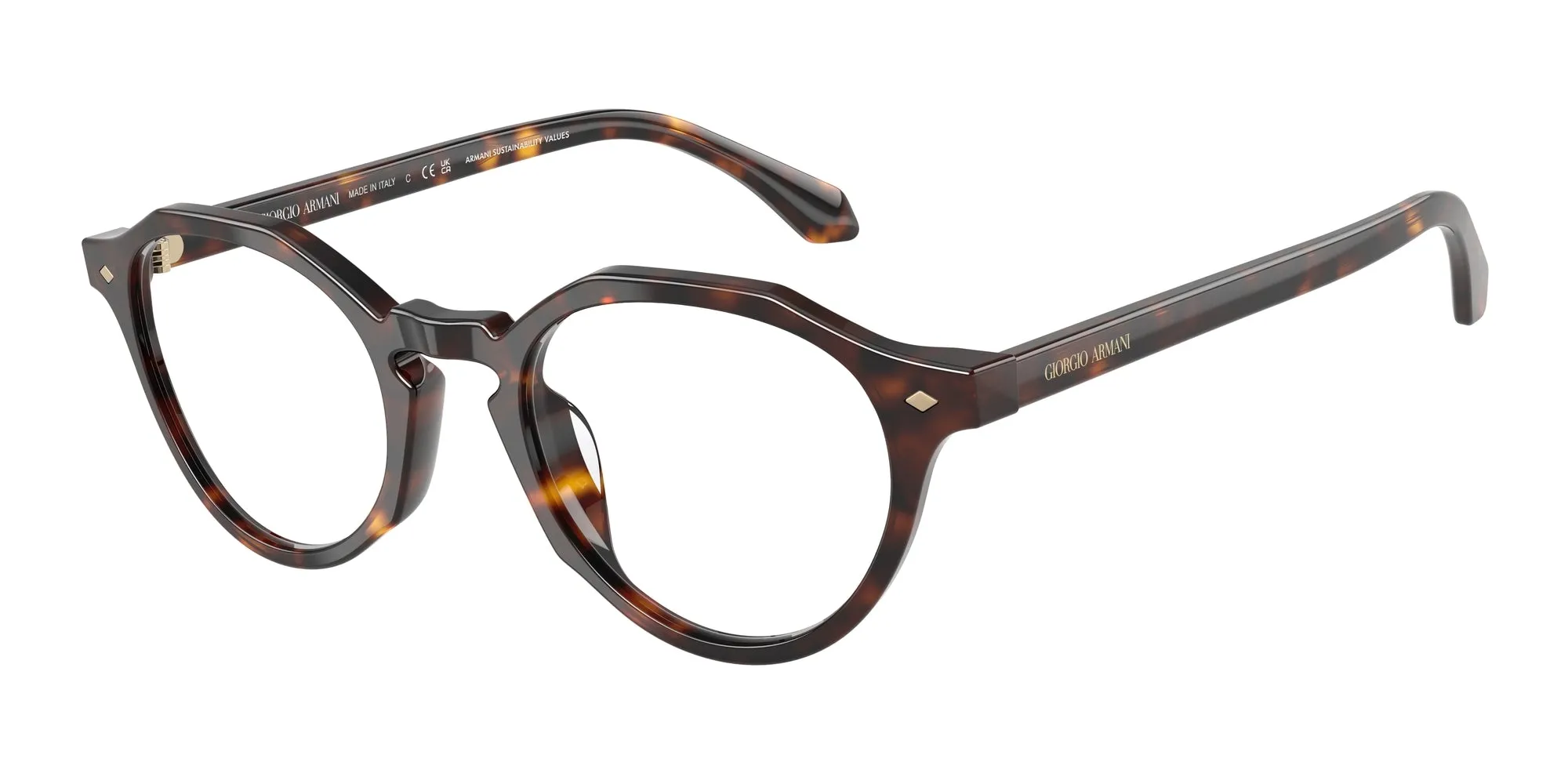 Giorgio Armani AR7264U 5879 Montature da vista Acetato Tartaruga Pantos Normale - immagine 1