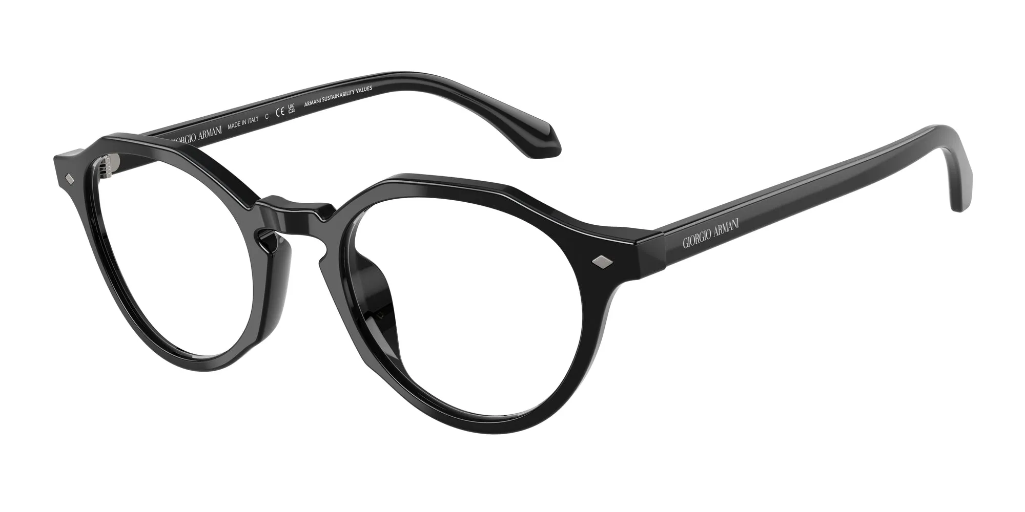 Giorgio Armani AR7264U 5875 Montature da vista Acetato Nero Pantos Normale - immagine 1