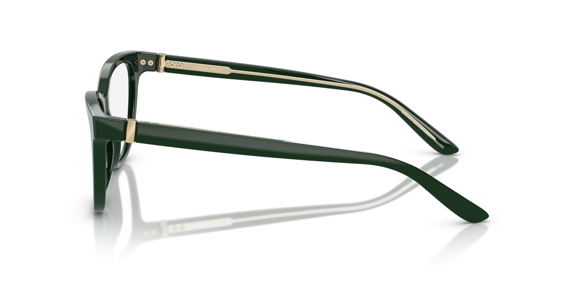 Giorgio Armani AR7263 6173 Montature da vista Acetato Verde Trasparente Cat Eye Normale - immagine 4