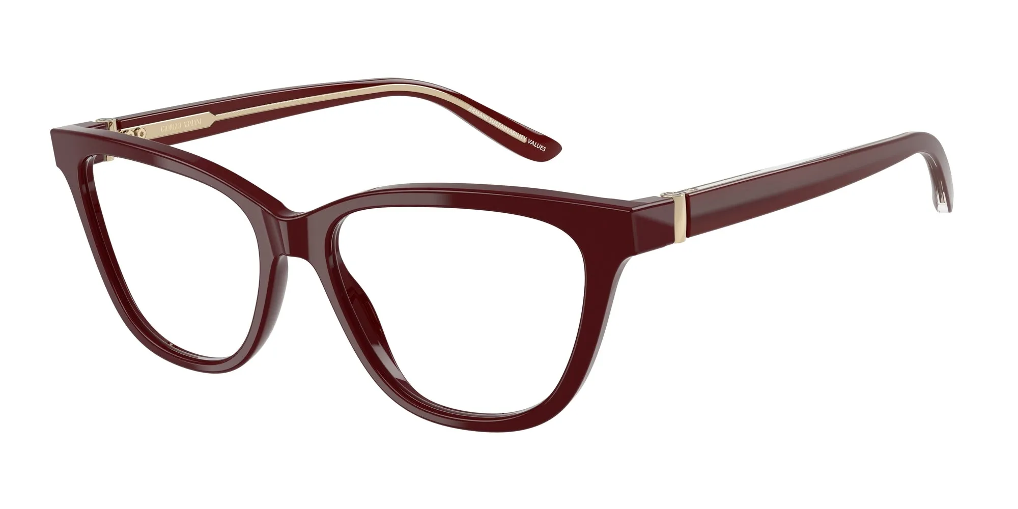 Giorgio Armani AR7263 5955 Montature da vista Acetato Rosso Cat Eye Normale - immagine 1