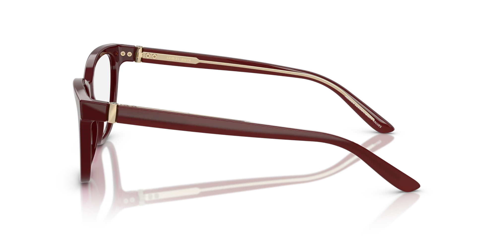 Giorgio Armani AR7263 5955 Montature da vista Acetato Rosso Cat Eye Normale - immagine 4