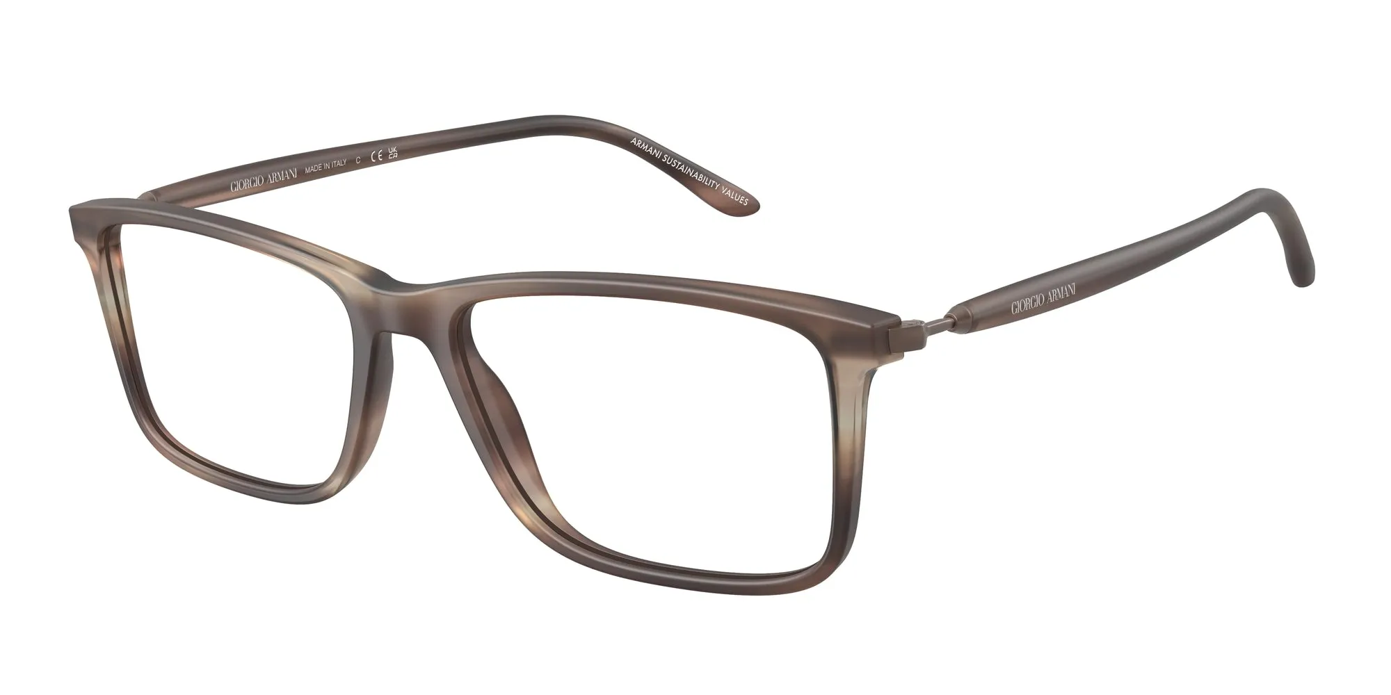 Giorgio Armani AR7261 6167 Montature da vista Acetato Marrone Squadrata Normale - immagine 1