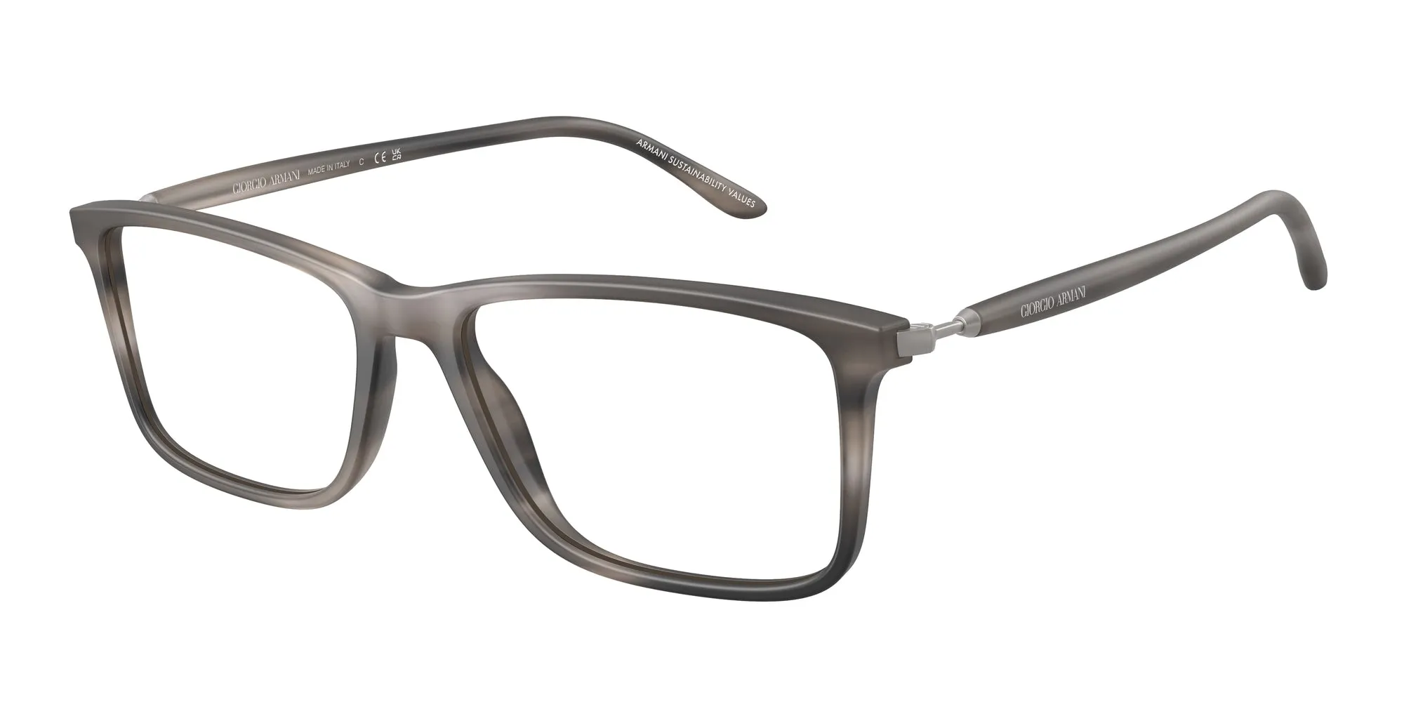 Giorgio Armani AR7261 6166 Montature da vista Acetato Grigio Squadrata Normale - immagine 1