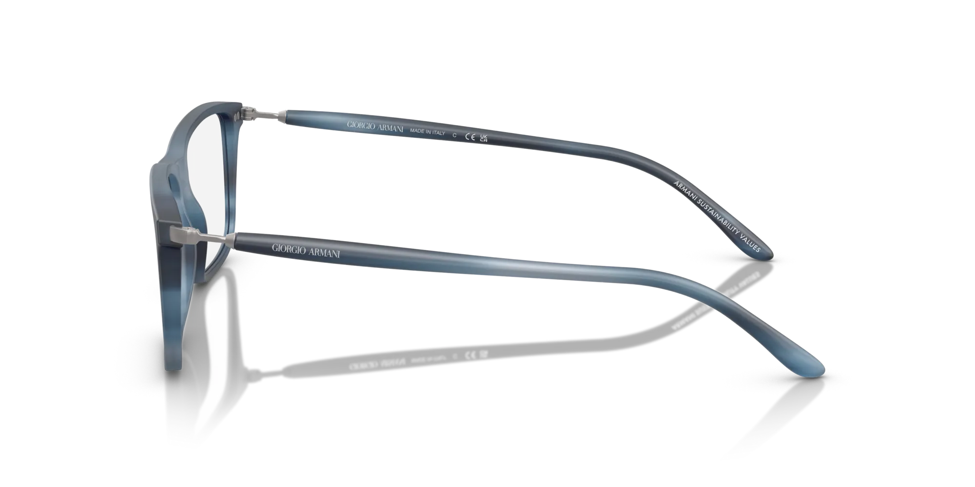 Giorgio Armani AR7261 6165 Montature da vista Acetato Blu Squadrata Normale - immagine 4