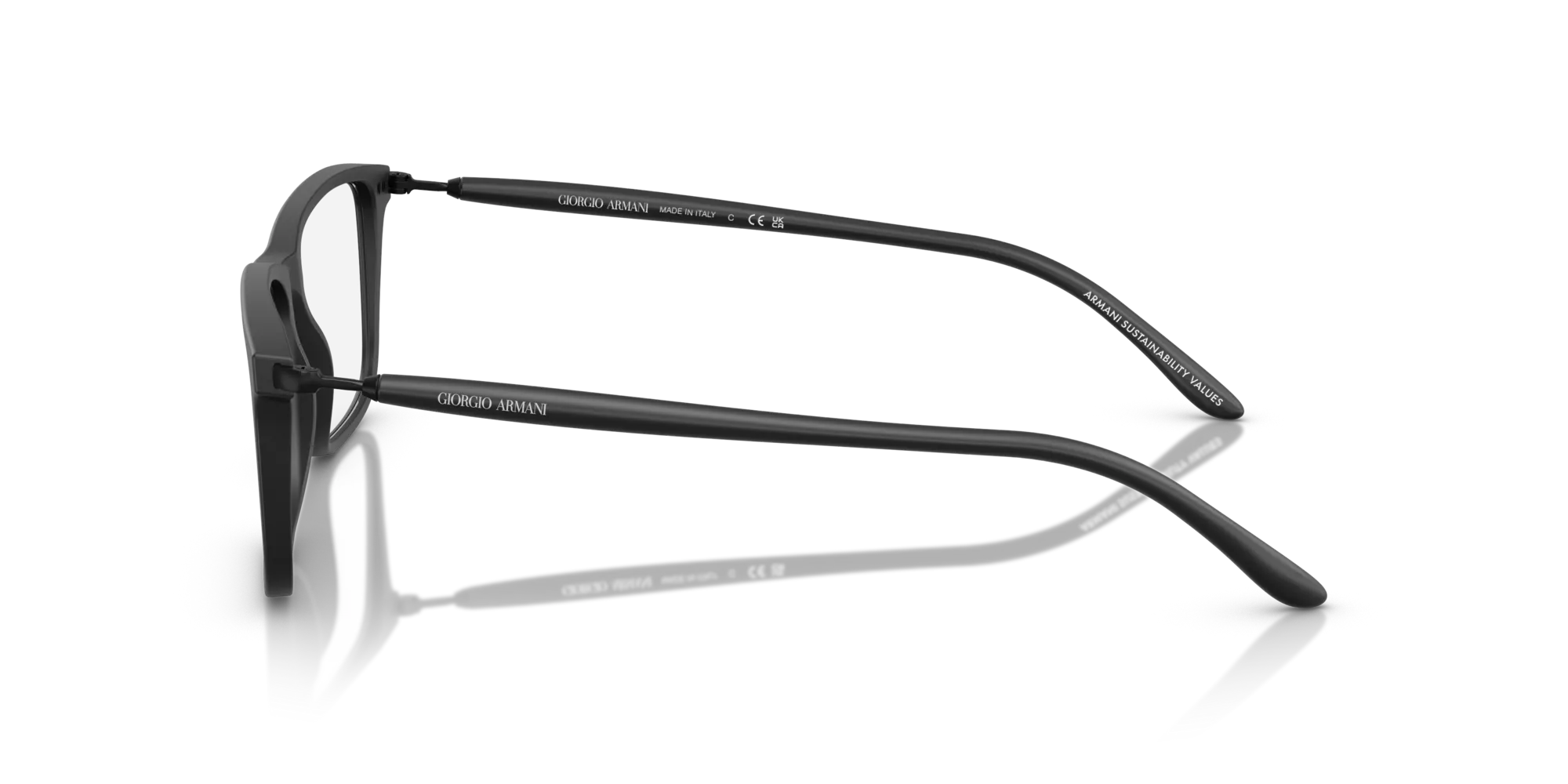 Giorgio Armani AR7261 5875 Montature da vista Acetato Nero Squadrata Normale - immagine 4