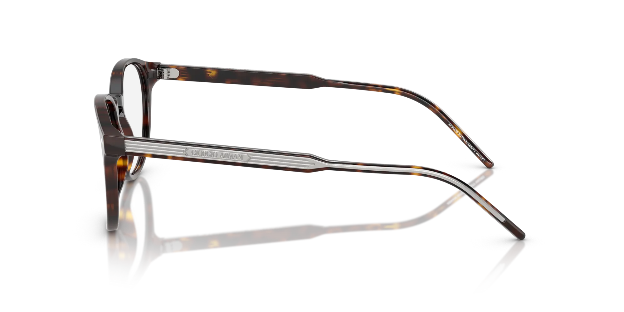 Giorgio Armani AR7259 5879 Montature da vista Acetato Tartaruga Trasparente Pantos Normale - immagine 4