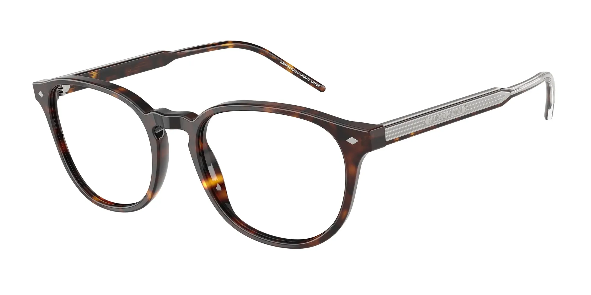 Giorgio Armani AR7259 5879 Montature da vista Acetato Tartaruga Pantos Normale - immagine 1