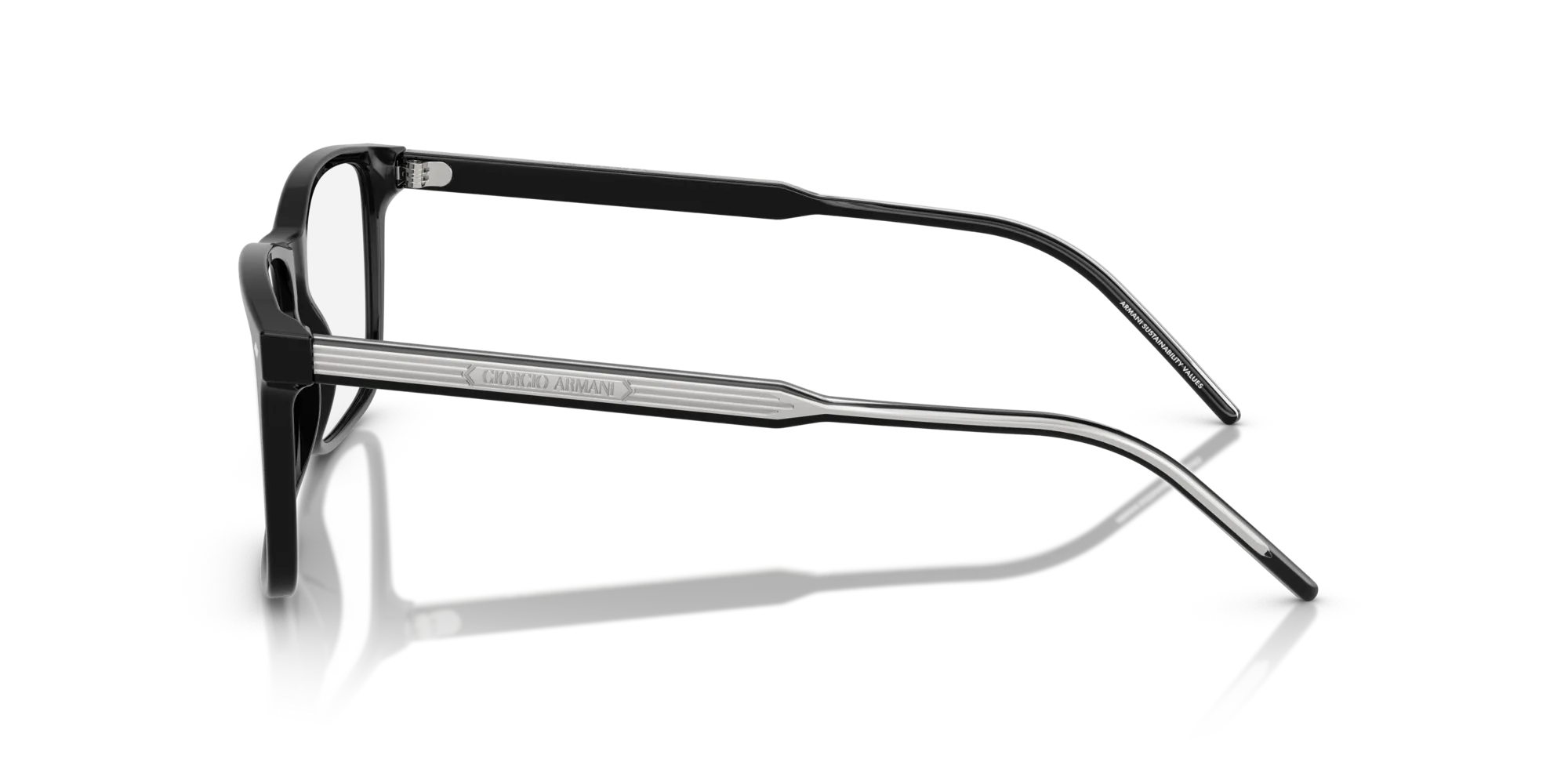 Giorgio Armani AR7258 5875 Montature da vista Acetato Nero Squadrata Normale - immagine 4
