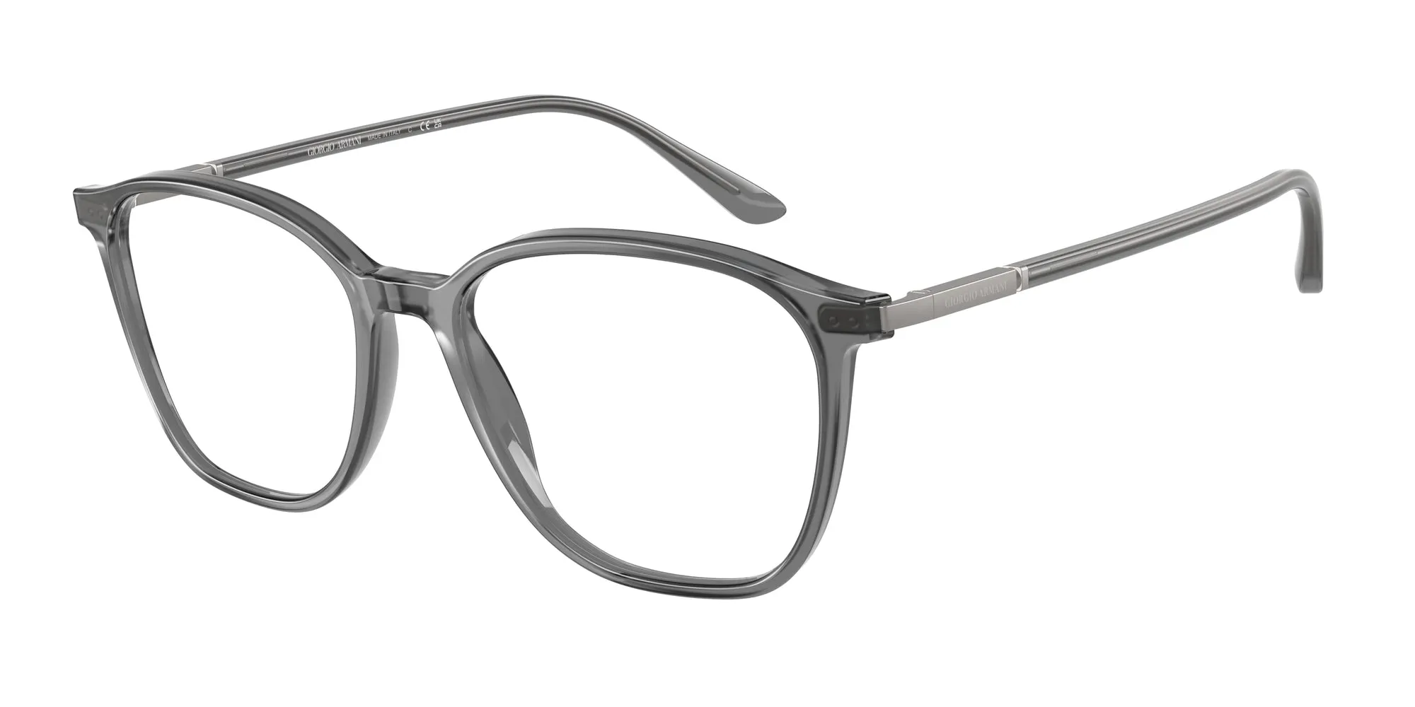 Giorgio Armani AR7236 5681 Montature da vista Acetato Grigio Trasparente Squadrata Normale - immagine 1