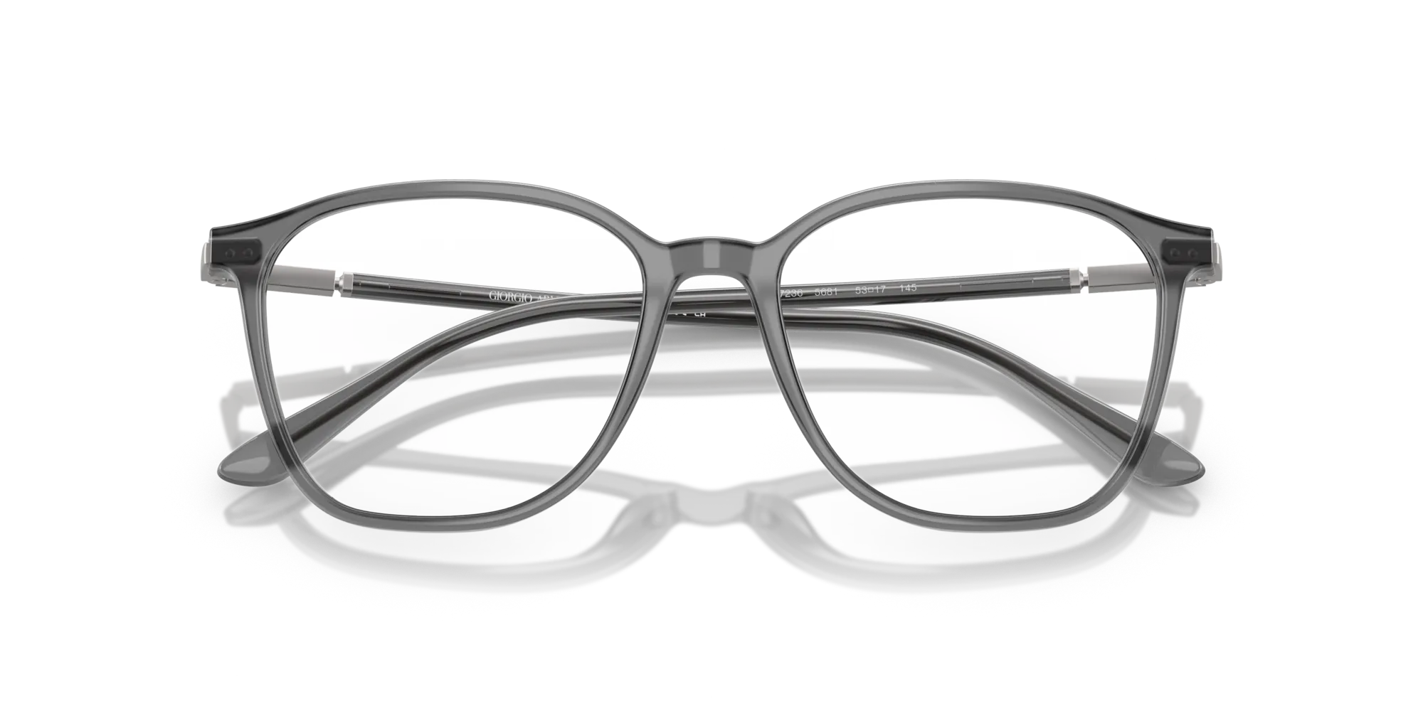 Giorgio Armani AR7236 5681 Montature da vista Acetato Grigio Trasparente Squadrata Normale - immagine 2