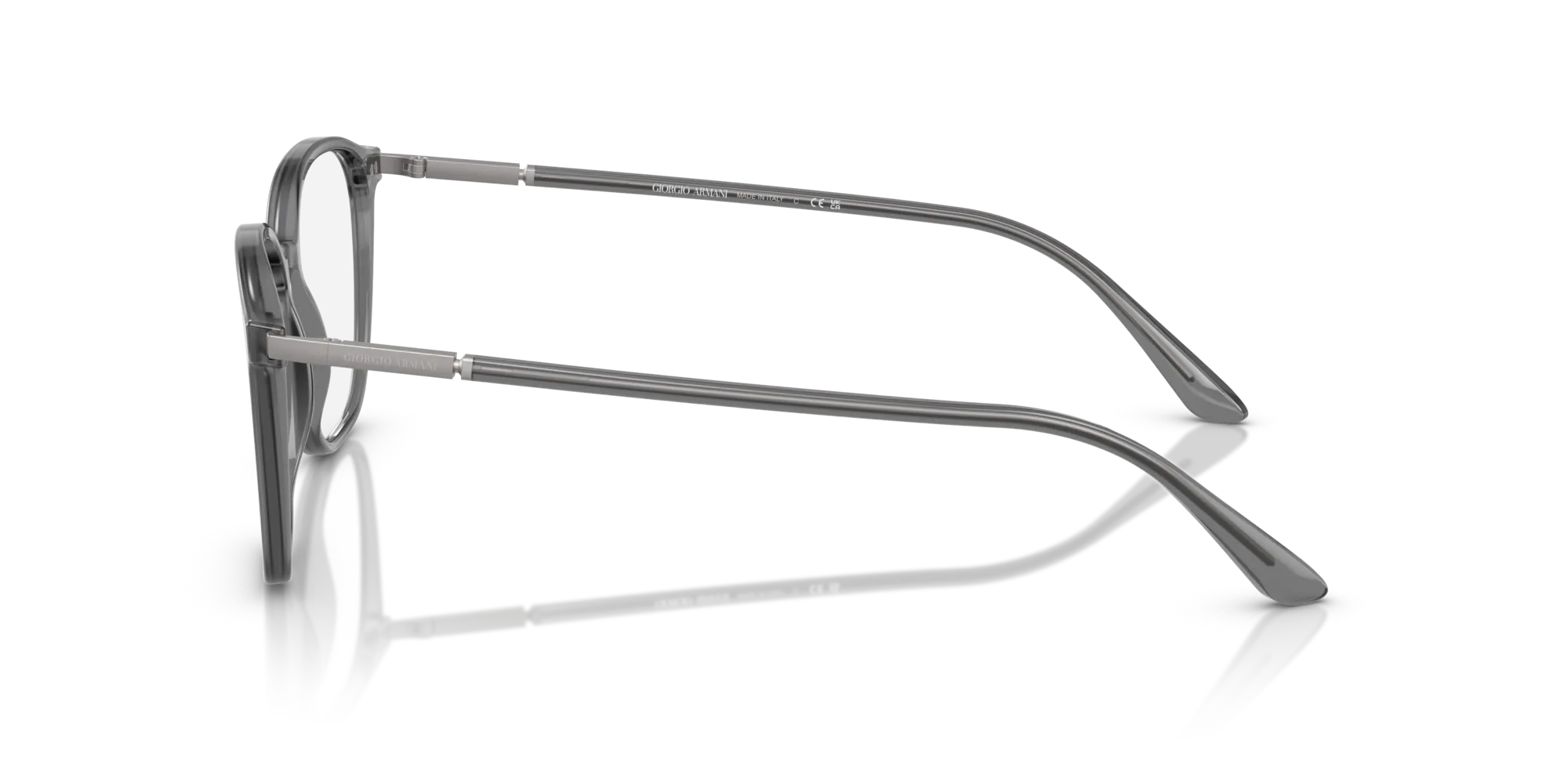 Giorgio Armani AR7236 5681 Montature da vista Acetato Grigio Trasparente Squadrata Normale - immagine 4