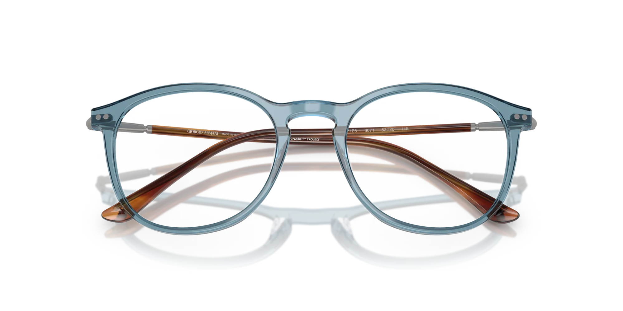 Giorgio Armani AR7125 6071 Montature da vista Acetato Blu Pantos Normale - immagine 2