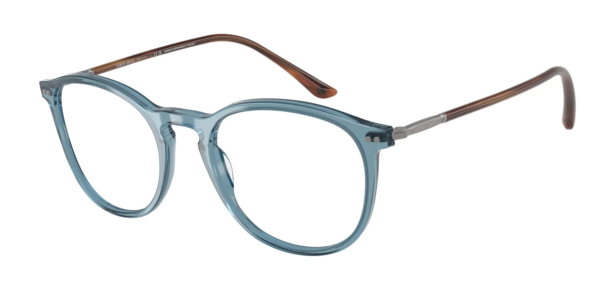 Giorgio Armani AR7125 6071 Montature da vista Acetato Blu Pantos Normale - immagine 1
