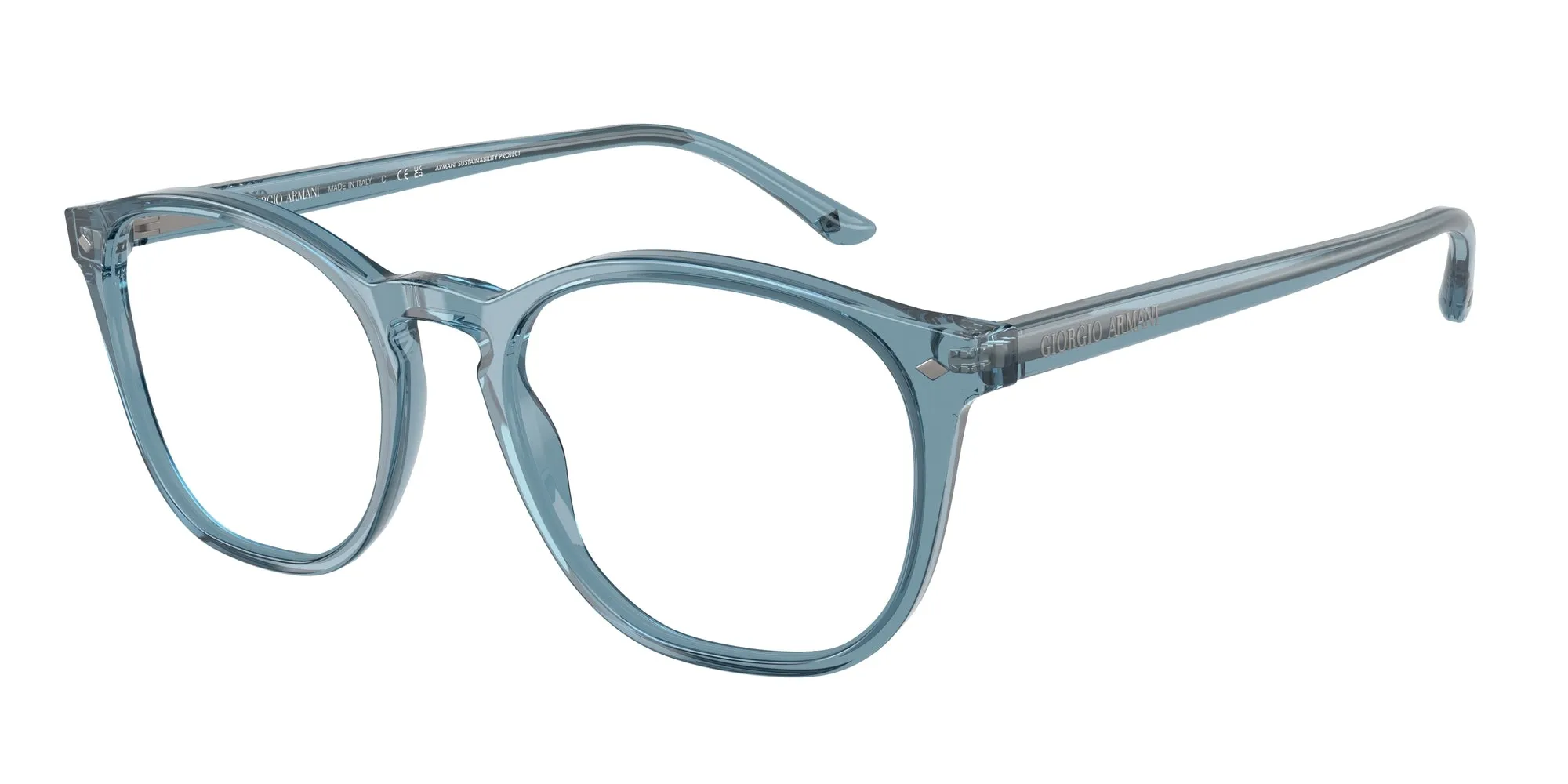 Giorgio Armani AR7074 6071 Montature da vista Acetato Blu Pantos Normale - immagine 1