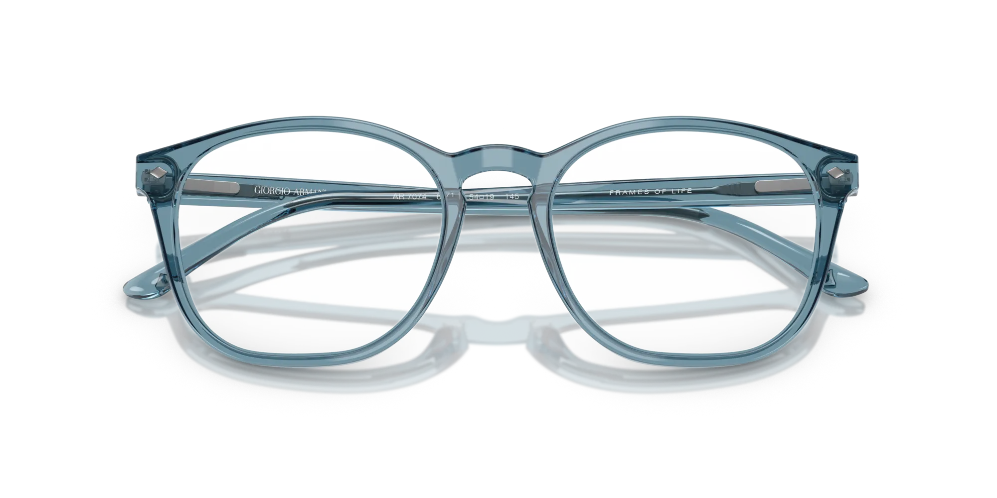Giorgio Armani AR7074 6071 Montature da vista Acetato Blu Pantos Normale - immagine 2