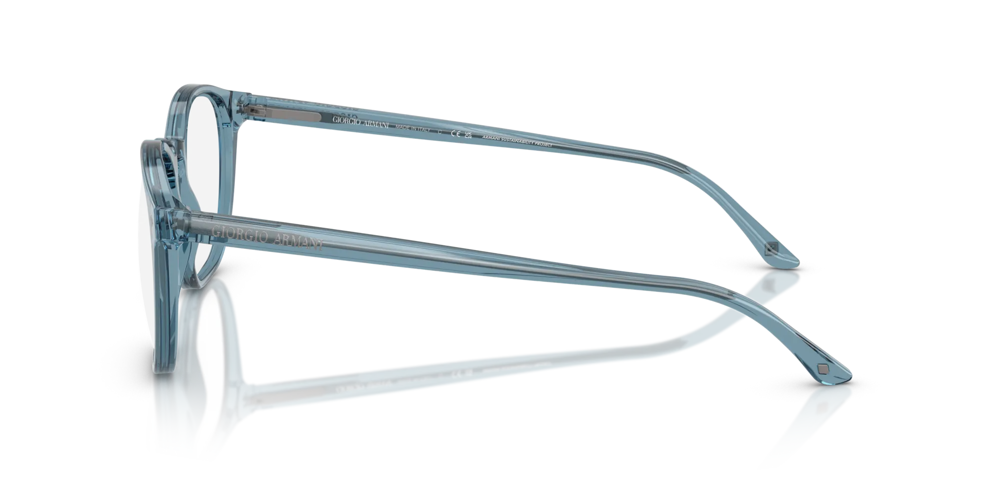 Giorgio Armani AR7074 6071 Montature da vista Acetato Blu Pantos Normale - immagine 4