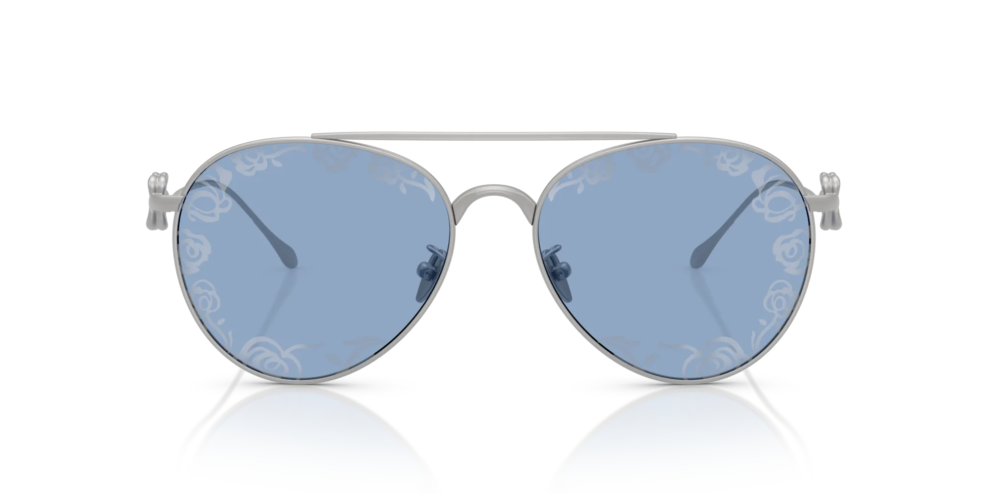Giorgio Armani AR6167 3045AM Occhiali da sole Metallo Argento Pilot Normale - immagine 3