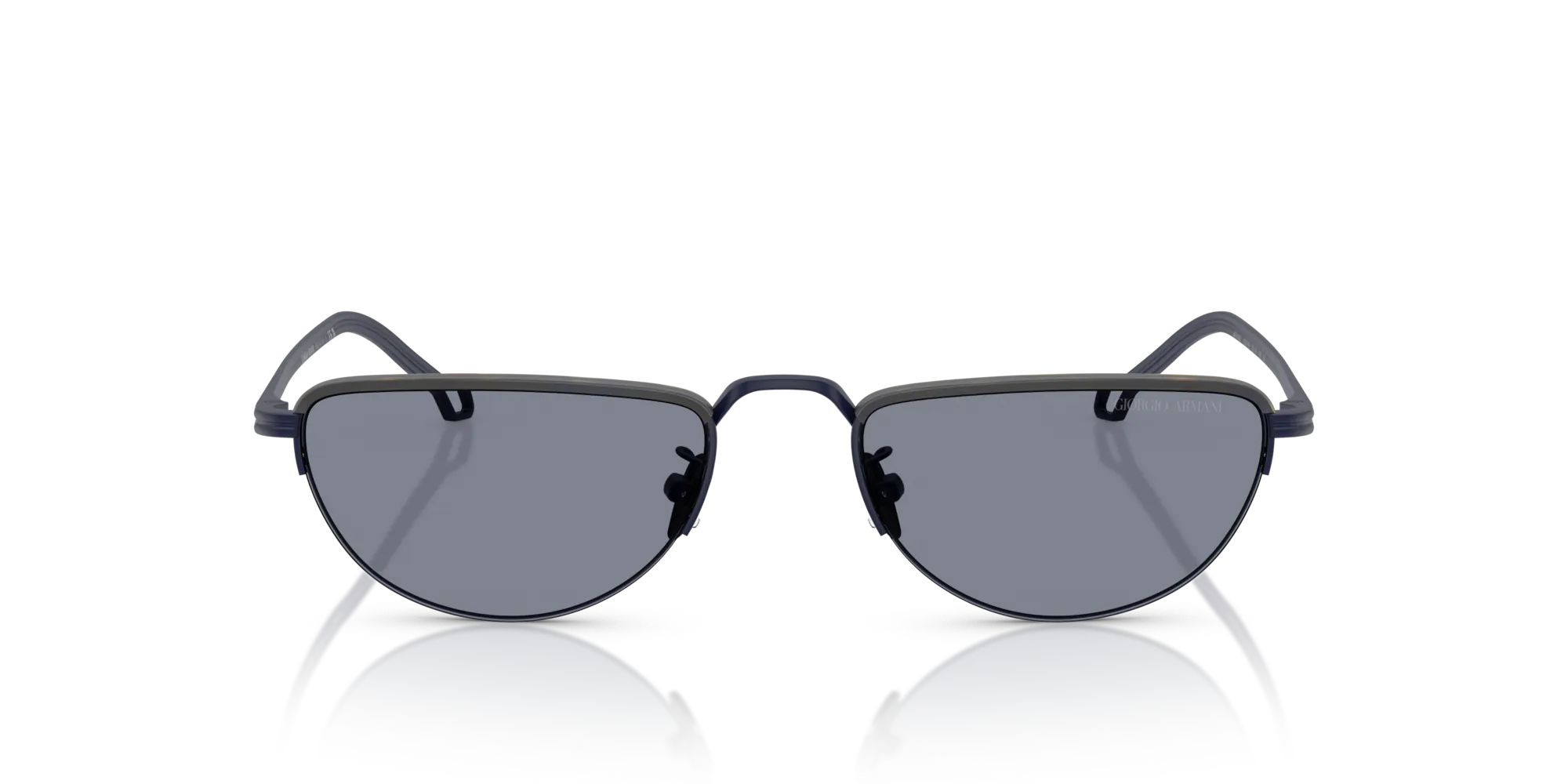 Giorgio Armani AR6166J 334219 Occhiali da sole Acciaio Blu Blu Farfalla Normale - immagine 3