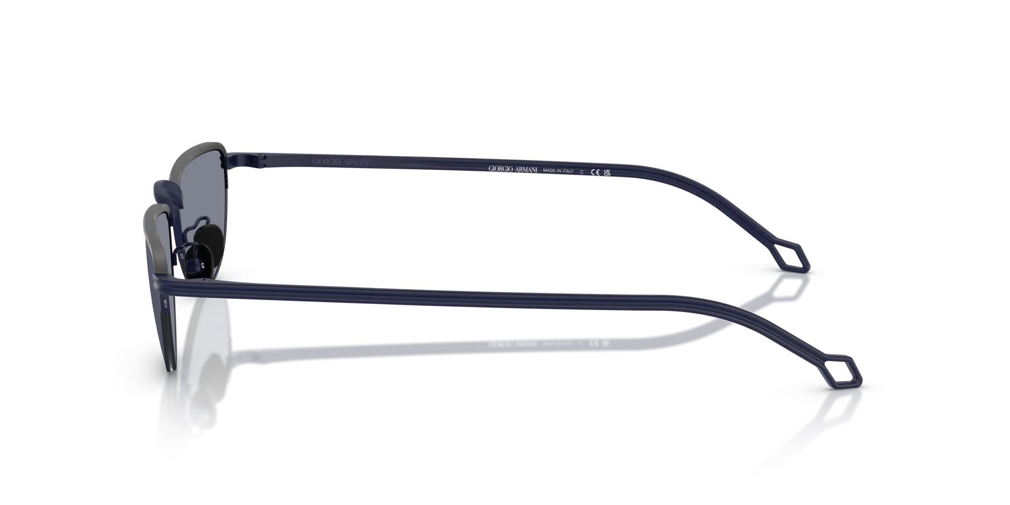 Giorgio Armani AR6166J 334219 Occhiali da sole Acciaio Blu Blu Farfalla Normale - immagine 4