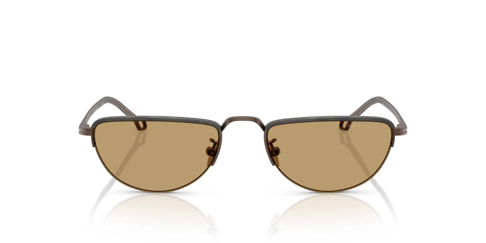 Giorgio Armani AR6166J 300673 Occhiali da sole Acciaio Bronzo Marrone Farfalla Normale - immagine 3