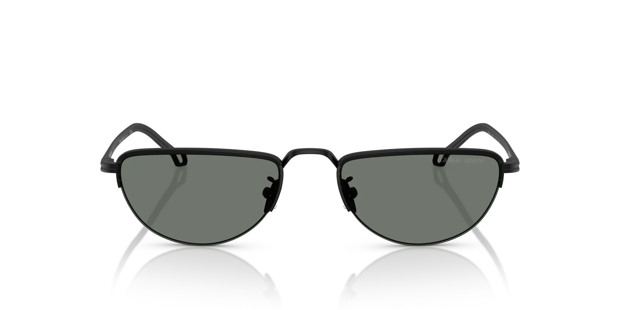Giorgio Armani AR6166J 300111 Occhiali da sole Acciaio Nero Grigio Farfalla Normale - immagine 3