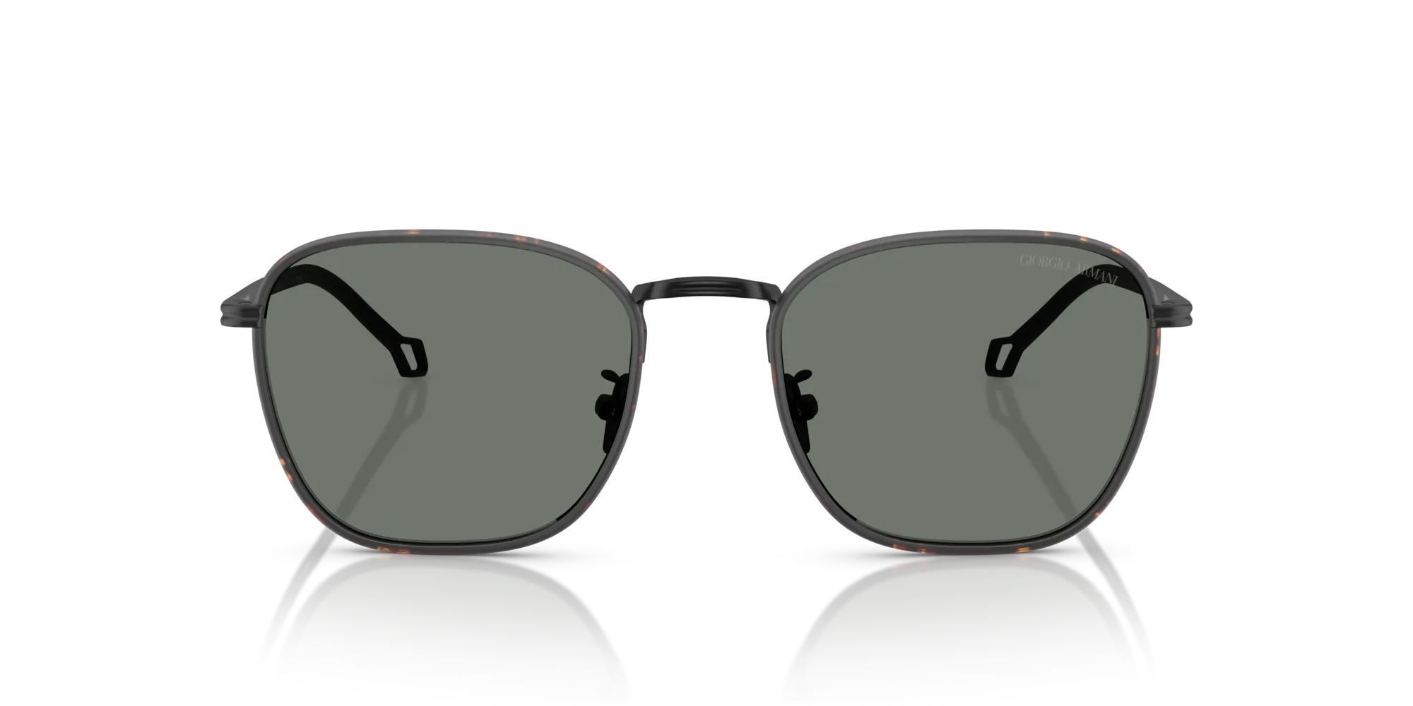 Giorgio Armani AR6164J 300111 Occhiali da sole Acciaio Nero Grigio Squadrata Normale - immagine 3