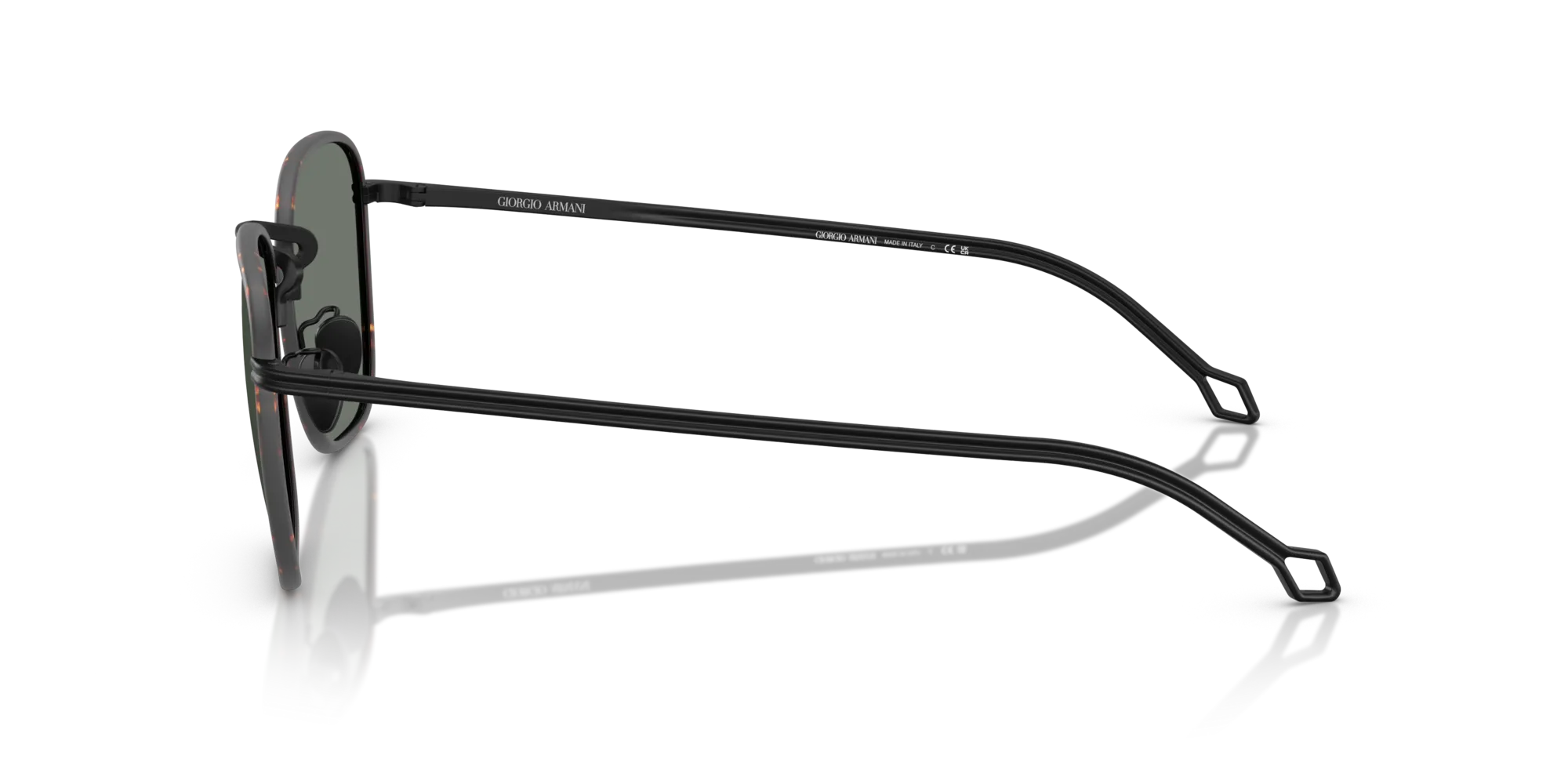 Giorgio Armani AR6164J 300111 Occhiali da sole Acciaio Nero Grigio Squadrata Normale - immagine 4