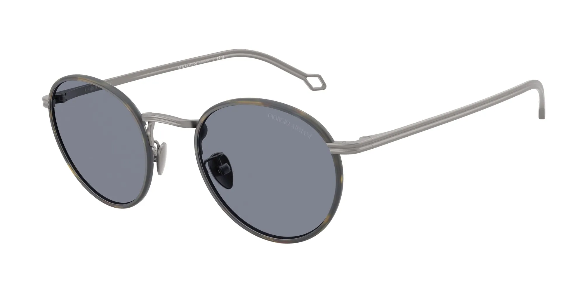 Giorgio Armani AR6163J 300319 Occhiali da sole Metallo Grigio Blu Rotonda Normale - immagine 1