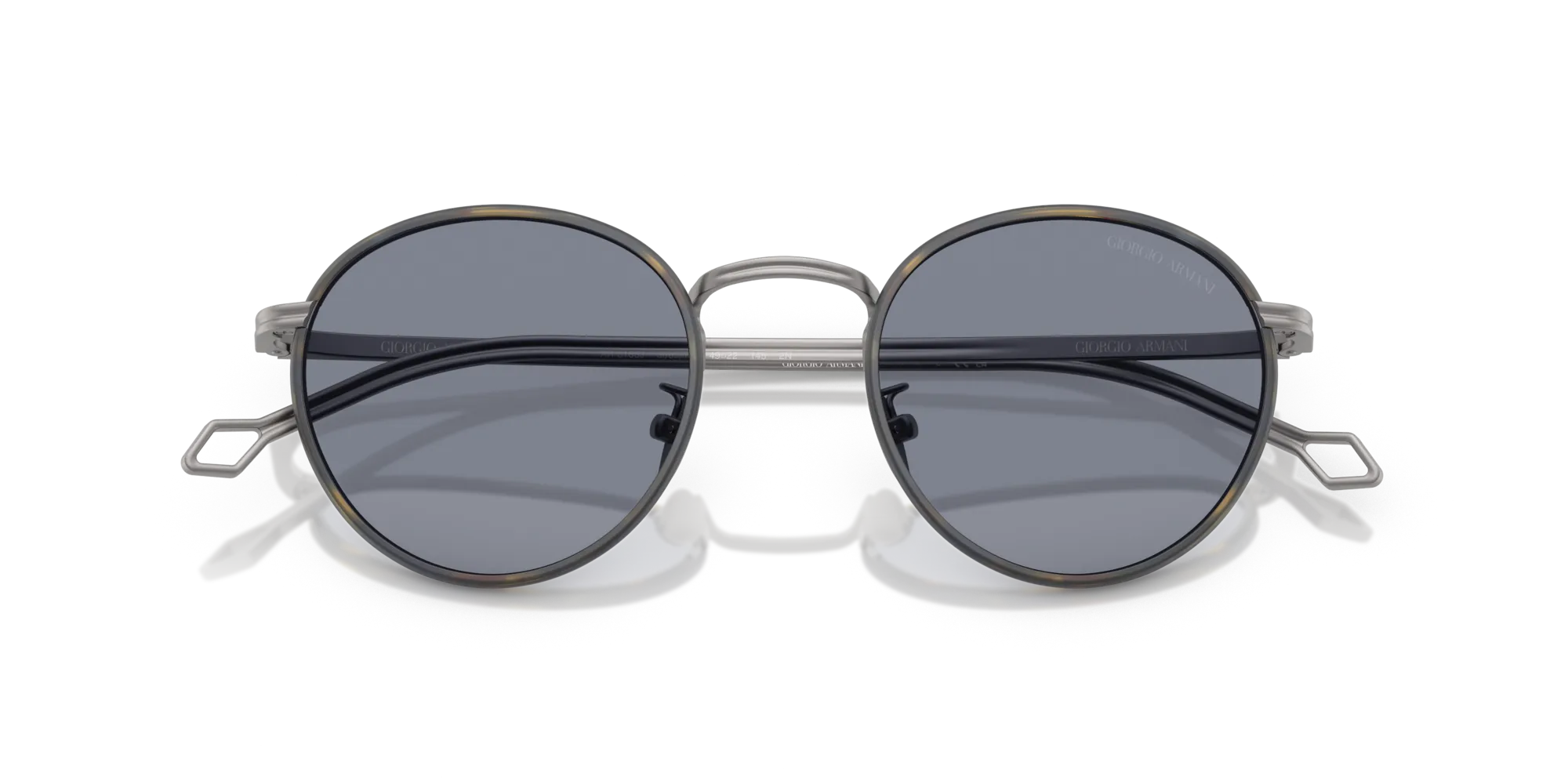 Giorgio Armani AR6163J 300319 Occhiali da sole Metallo Grigio Blu Rotonda Normale - immagine 2