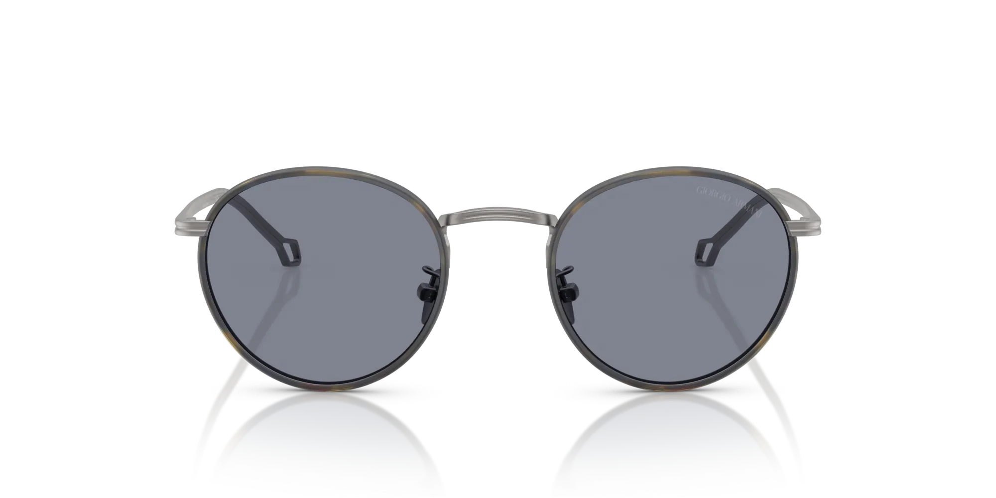 Giorgio Armani AR6163J 300319 Occhiali da sole Metallo Grigio Blu Rotonda Normale - immagine 3