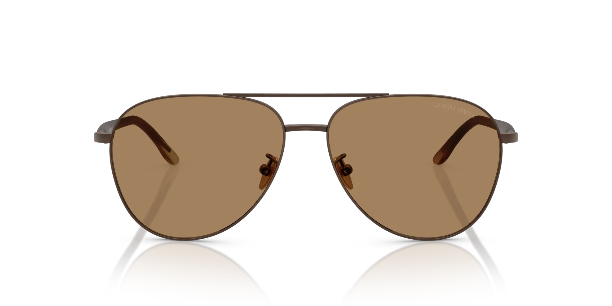 Giorgio Armani AR6162 3006M4 Occhiali da sole Acciaio Marrone Marrone Pilot Fotocromatiche - immagine 3