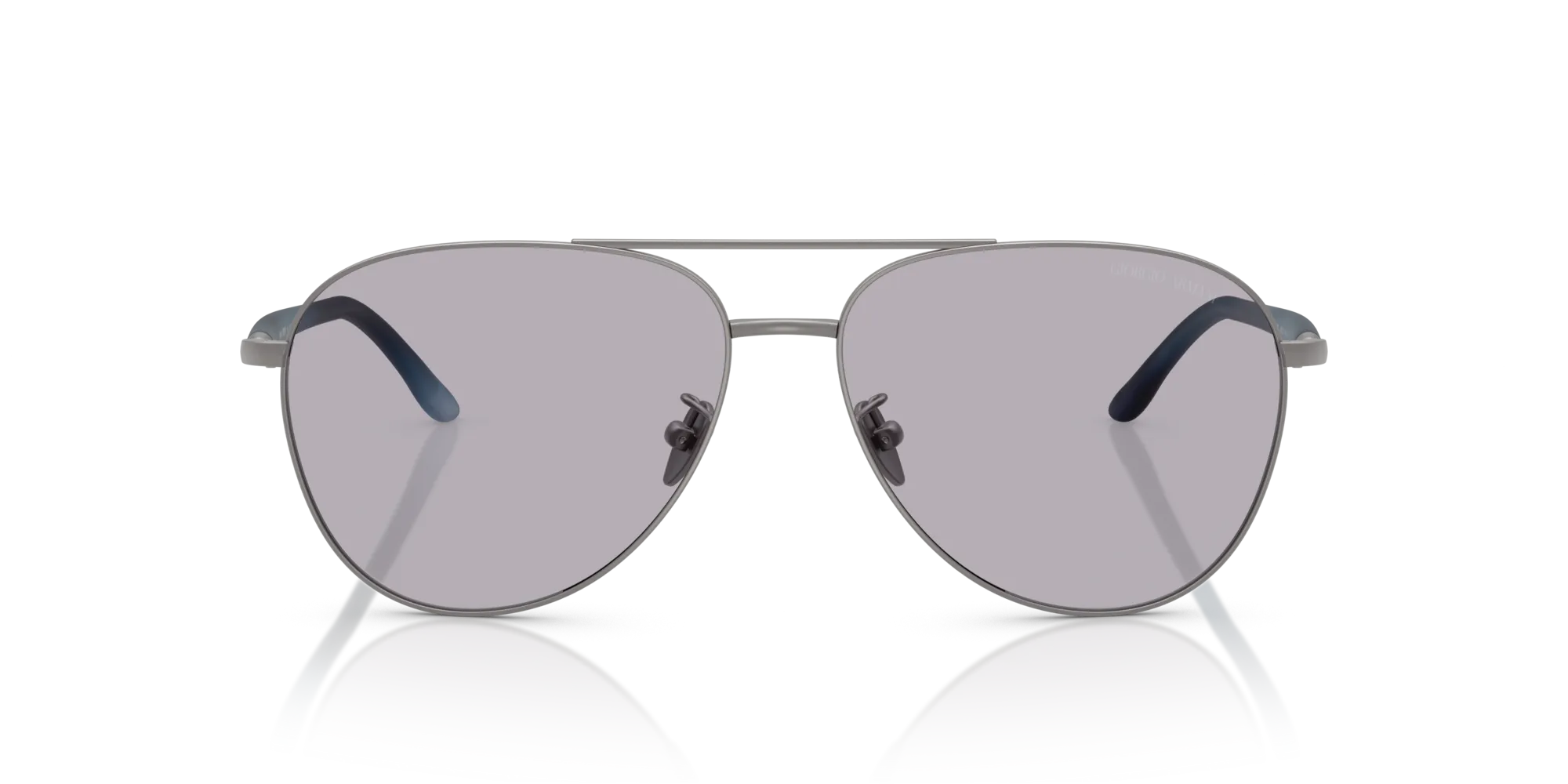 Giorgio Armani AR6162 3003M3 Occhiali da sole Acciaio Grigio Grigio Pilot Fotocromatiche - immagine 3